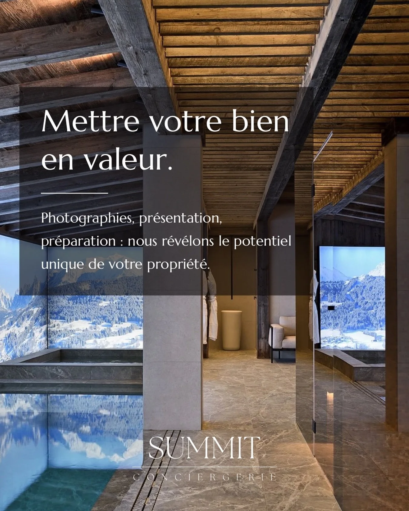 Chaque propri&eacute;t&eacute; poss&egrave;de son identit&eacute;.

Notre r&ocirc;le est de la r&eacute;v&eacute;ler &agrave; travers une pr&eacute;sentation soign&eacute;e, une pr&eacute;paration irr&eacute;prochable et une exp&eacute;rience fluide 