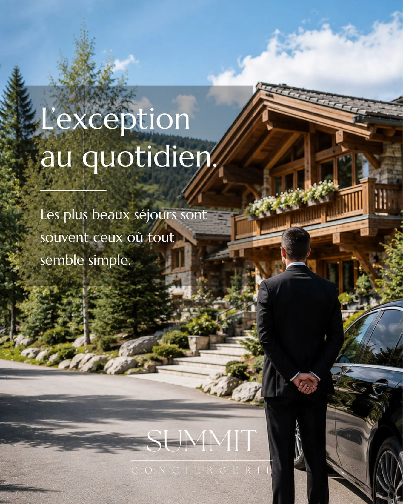 Les plus beaux s&eacute;jours sont souvent ceux o&ugrave; tout semble simple.

Une table r&eacute;serv&eacute;e.

Un chauffeur organis&eacute;.

Un chalet pr&ecirc;t &agrave; l&rsquo;arriv&eacute;e.

Une activit&eacute; parfaitement coordonn&eacute;e