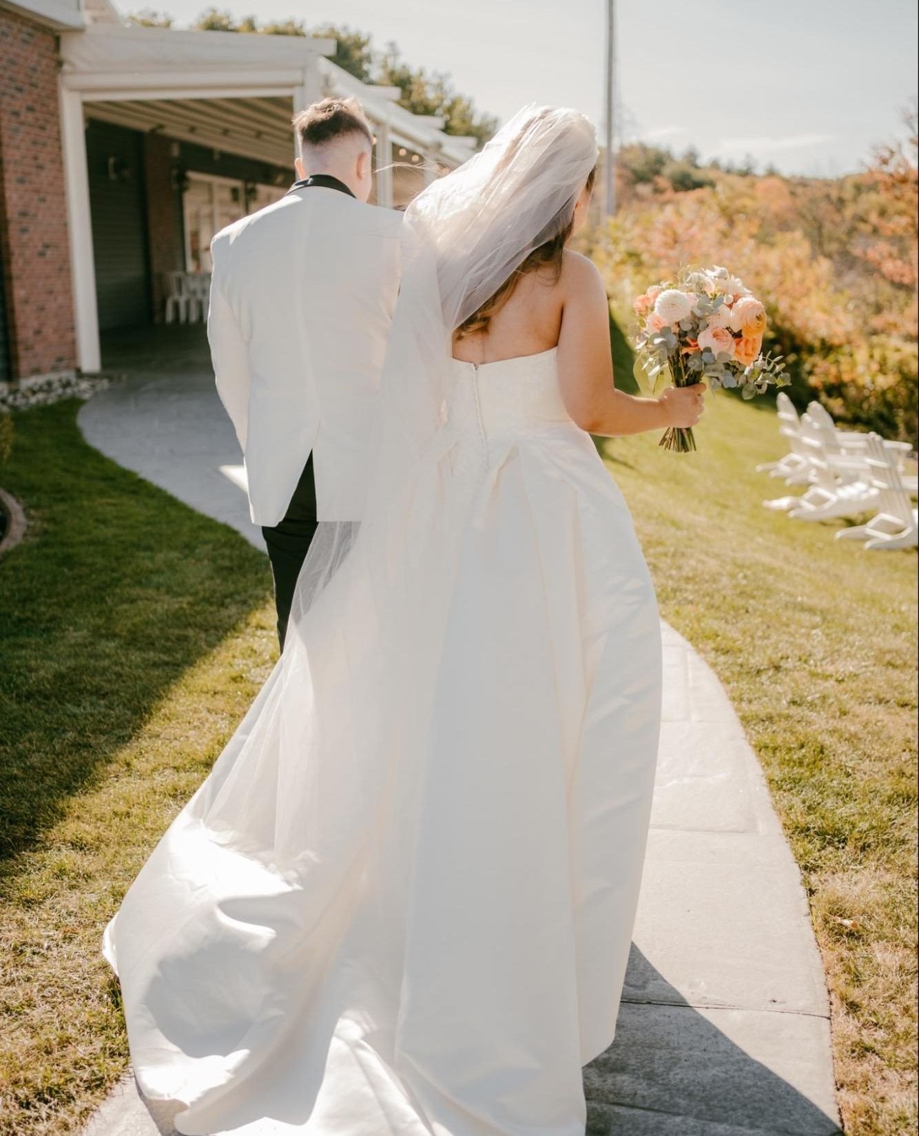 Walking into forever, hand in hand🤍💐⁠
⁠
📸: @zoemasonphotography⁠
#wedding #upstatewedding #albanyny #upstatenyevents⁠