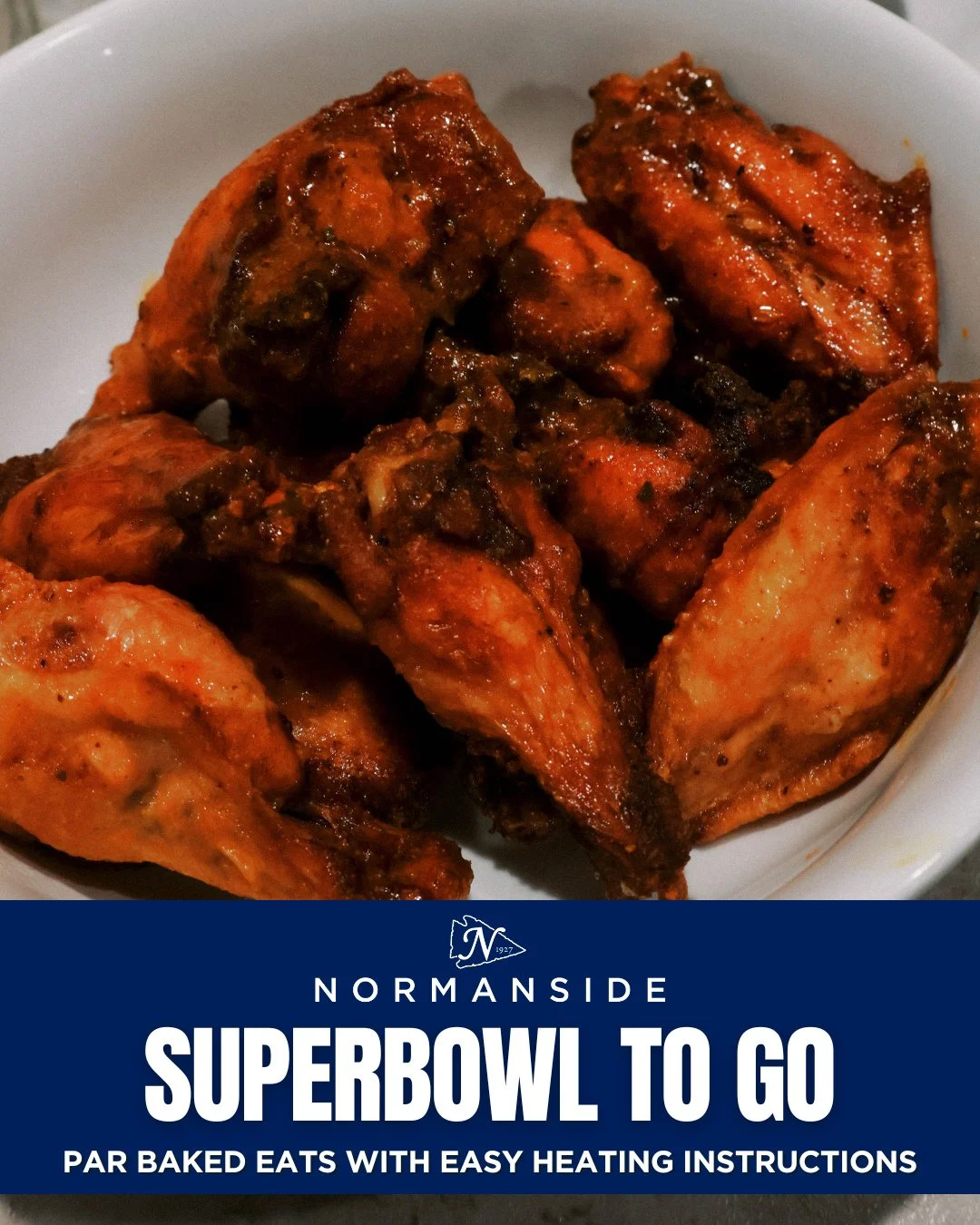 🏈Get ready for Super Bowl Sunday with⁠ Normanside!⁠
⁠
Score big with Halftime Hits-featuring Side Pies legendary meatballs, our BBQ beef brisket, crowd-favorite dips and more!⁠ Pick up everything you need for the ultimate game-day spread.⁠
⁠
📅Order