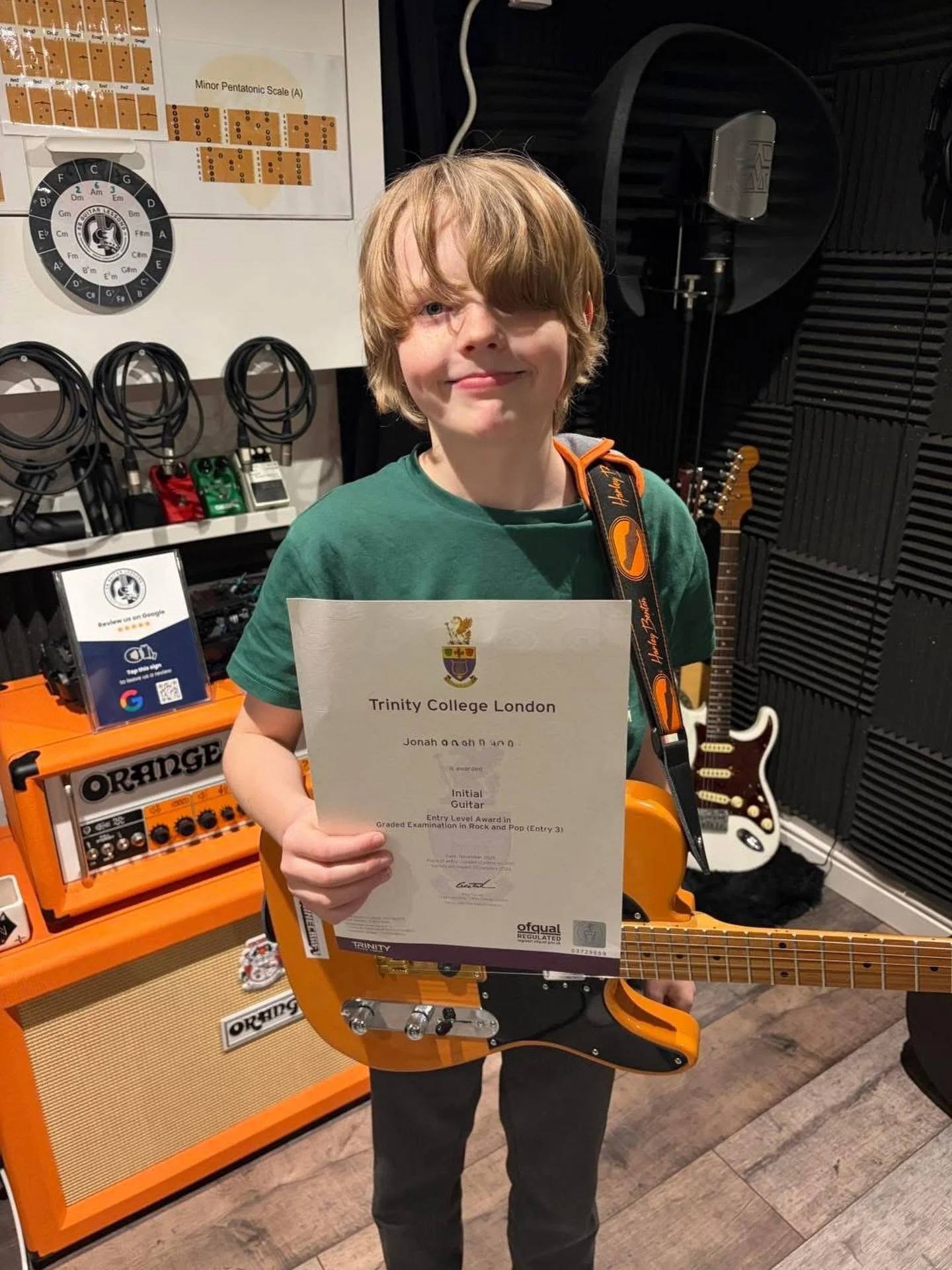Huge shoutout to Jonah for completing his Trinity Rock &amp; Pop Initial Grade guitar exam! 🎸🔥

Jonah has worked consistently in lessons, built solid foundations, and should be really proud of the progress he&rsquo;s made. A great milestone and a b