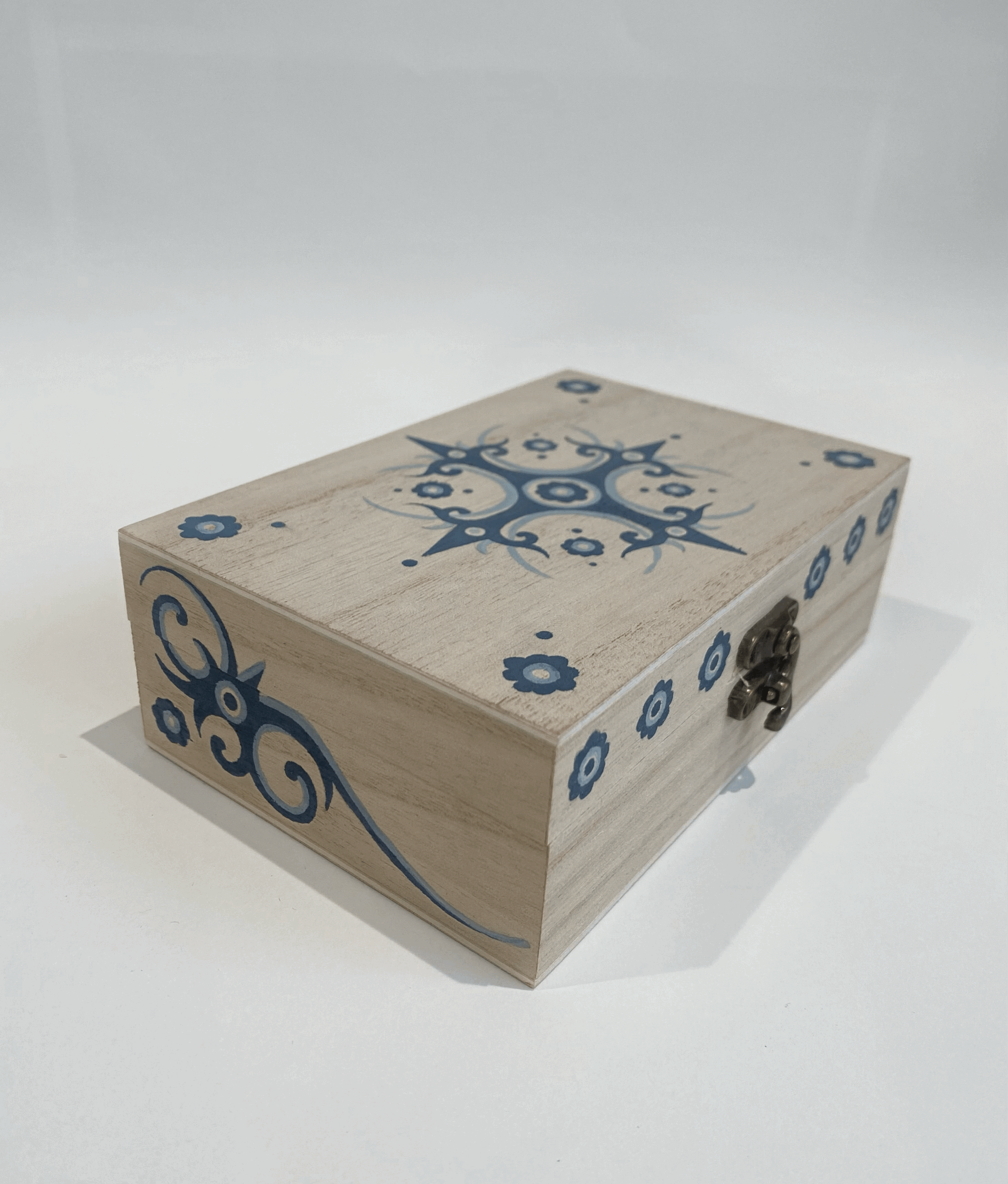 Handpainted wooden box