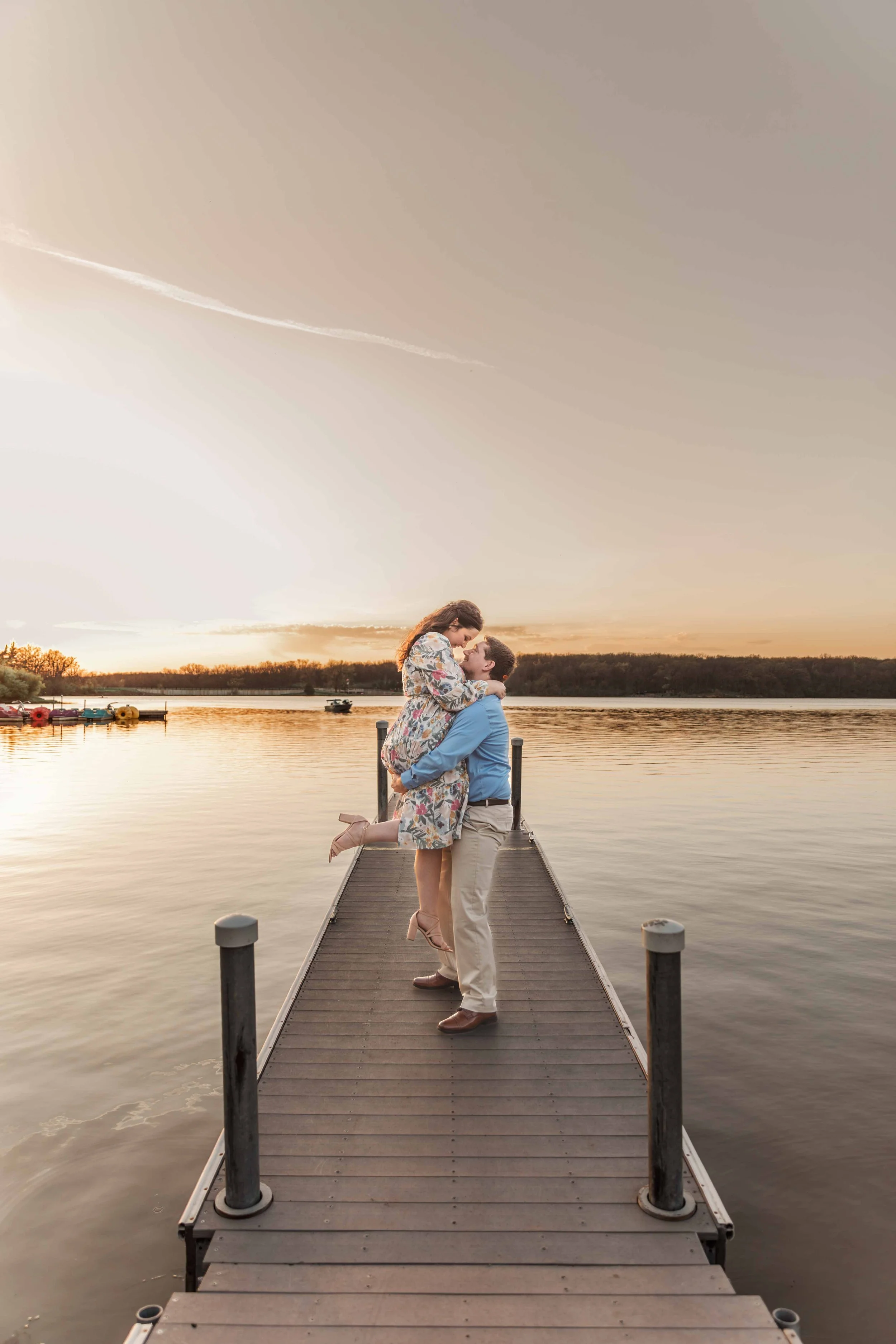 Rock Cut State Park Spring Engagement Session | Robert &amp; Stephanie