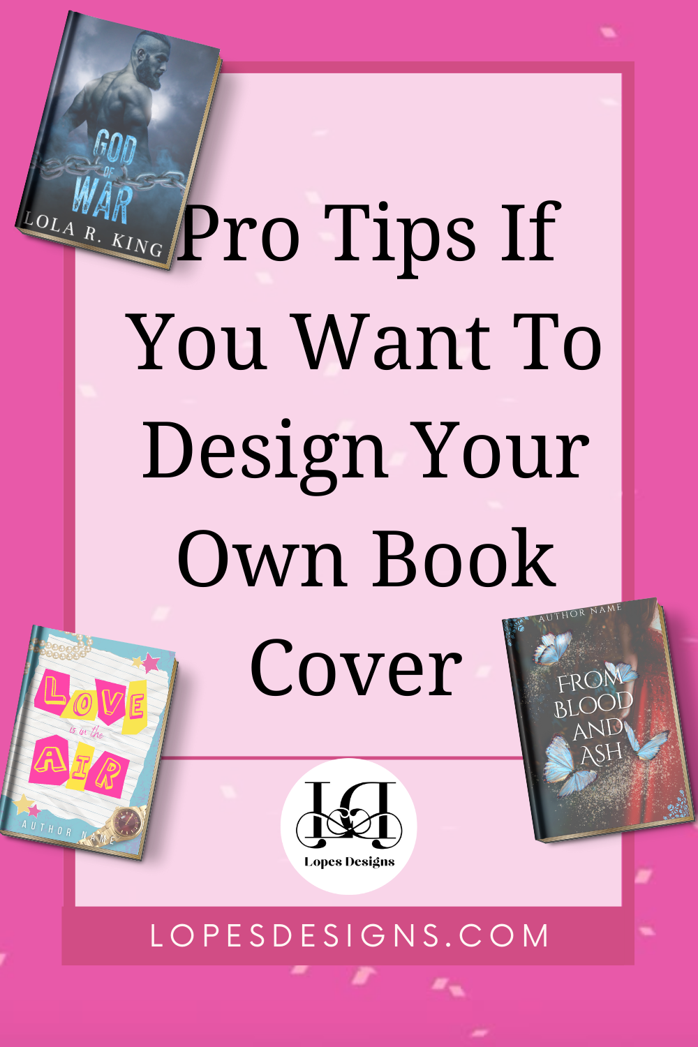 Pro tips if you want to design your own book cover