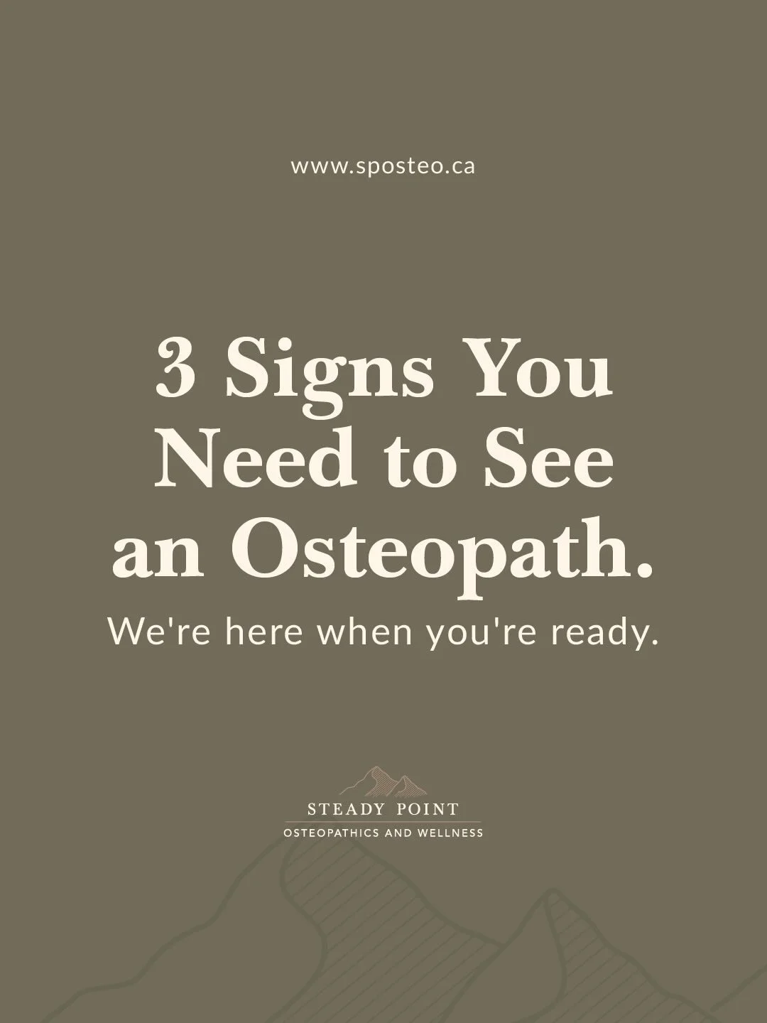 If you nodded at any of these&hellip; it&rsquo;s time. 😅

We&rsquo;re not judging &mdash; we&rsquo;re just here when you&rsquo;re ready.

📲 Book through the link in bio.

Tag someone who needs to see this 👇

#SteadyPoint #Dunnville #Osteopathy #Ma