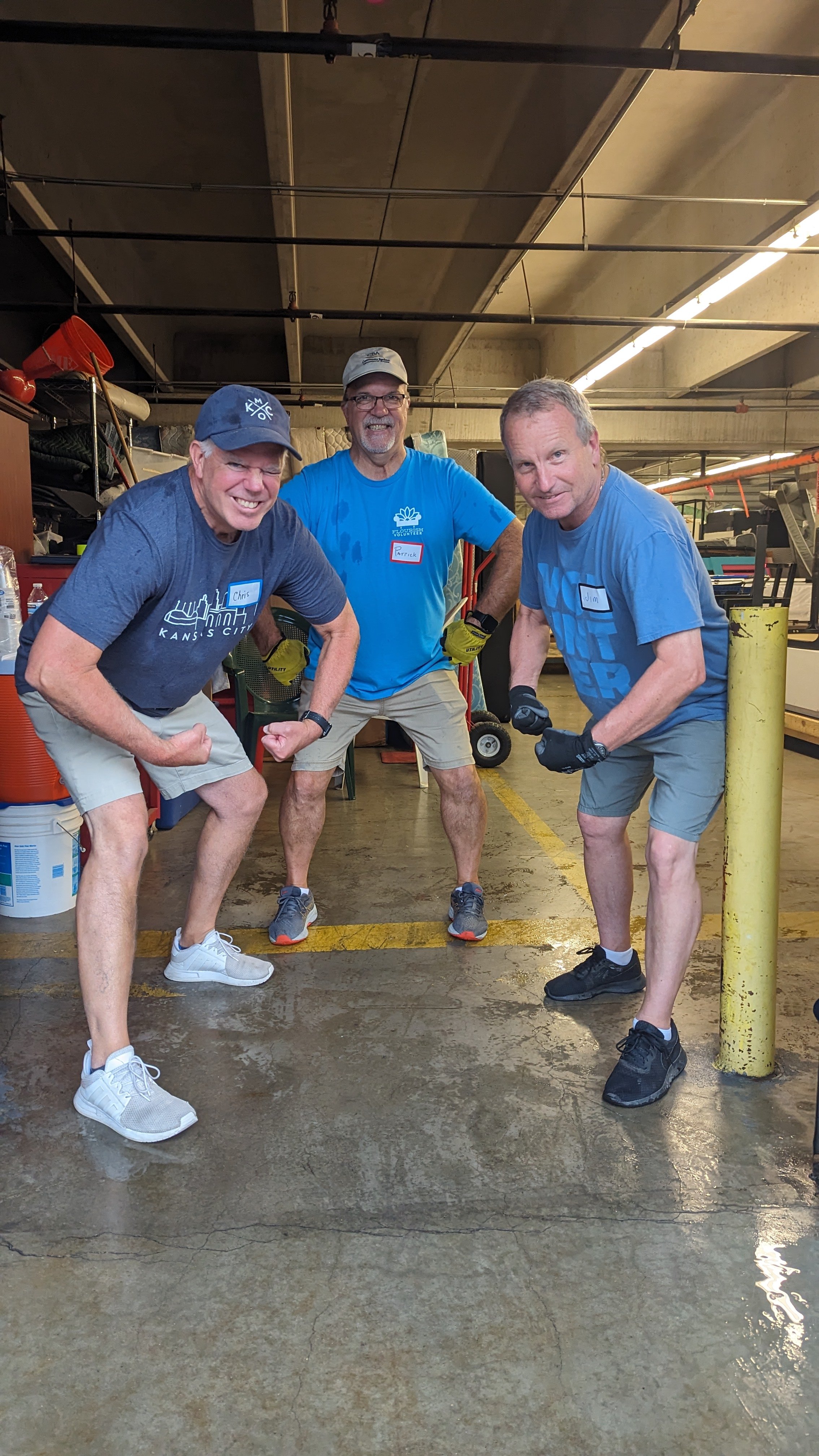 Volunteering at Flourish is a workout!