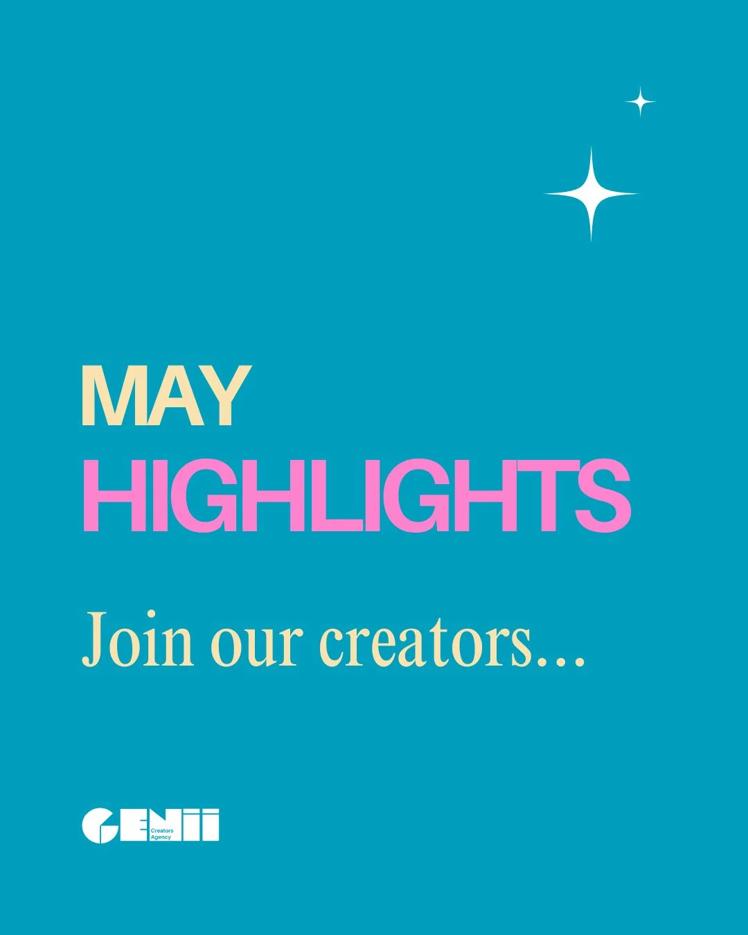 May at Genii so far.... ✨ Screenings, Press and major pop-culture moments! Swipe to catch up on what some of our creators had been up too! 💫⁠
⁠
#GeniiCreators⁠