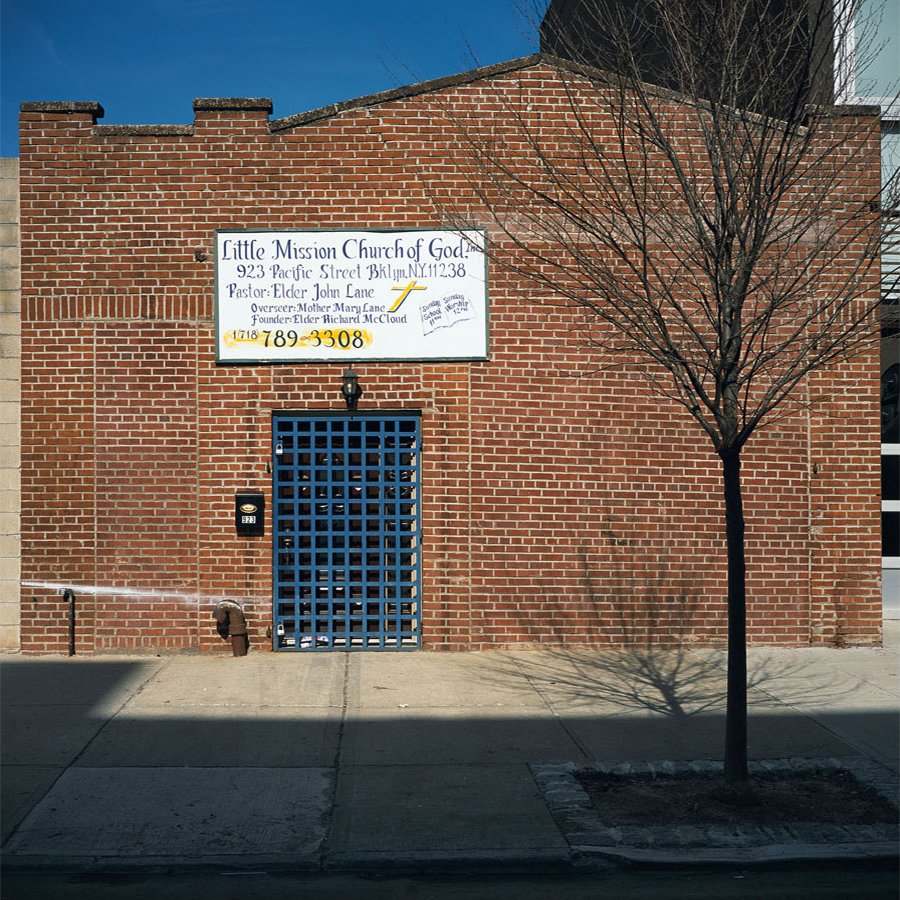 Little Mission Church of God, Brooklyn,
Cibachrome print, 10 x 10 inches, 2011
