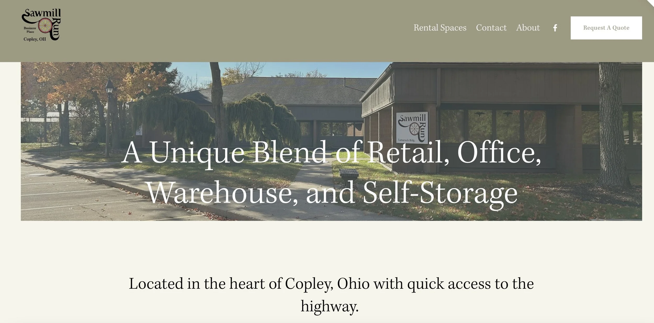 New home page with header and imagery