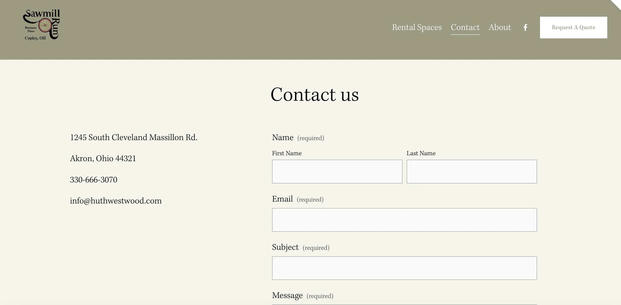 Contact form