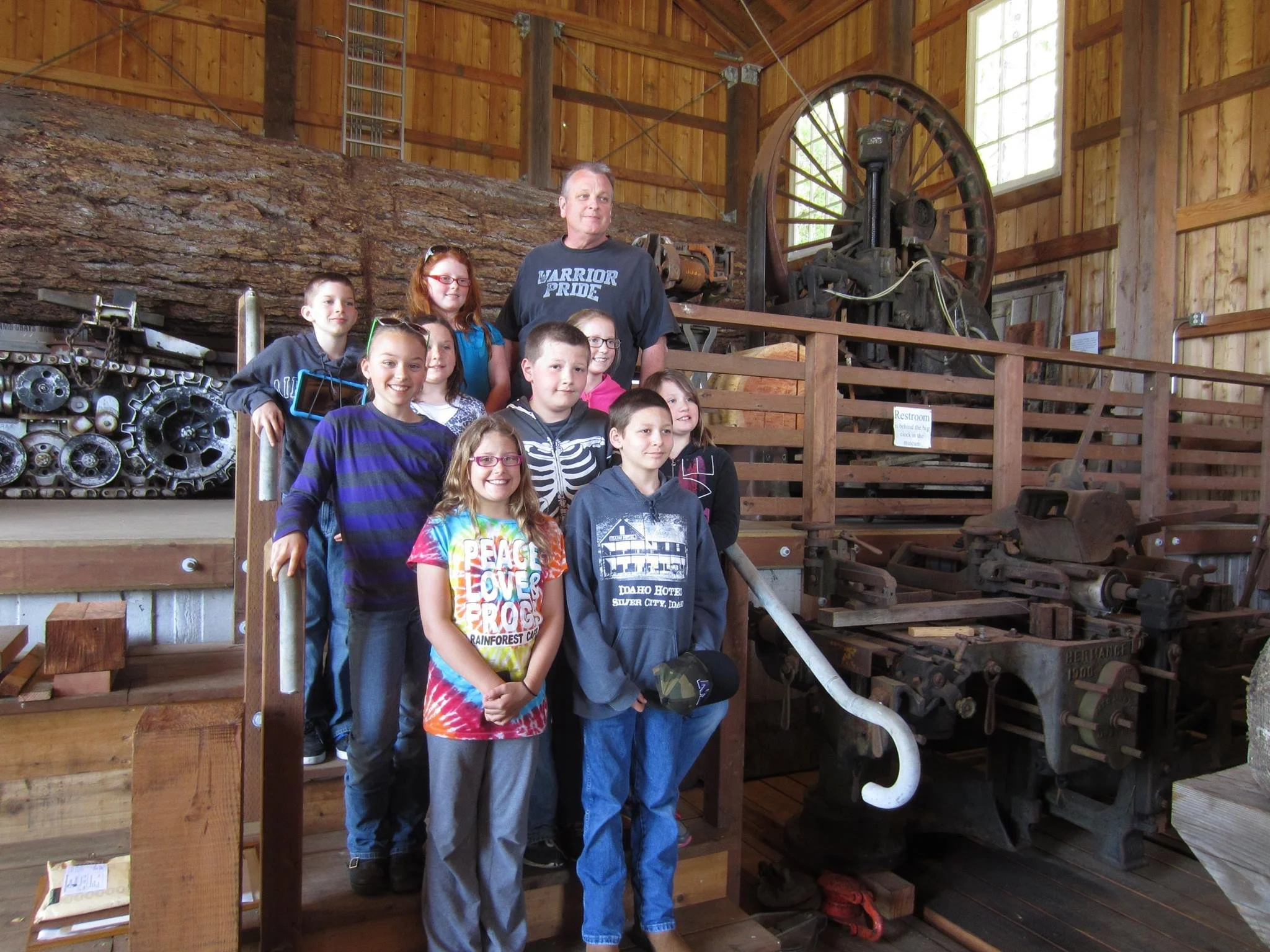 A field trip with visiting kids