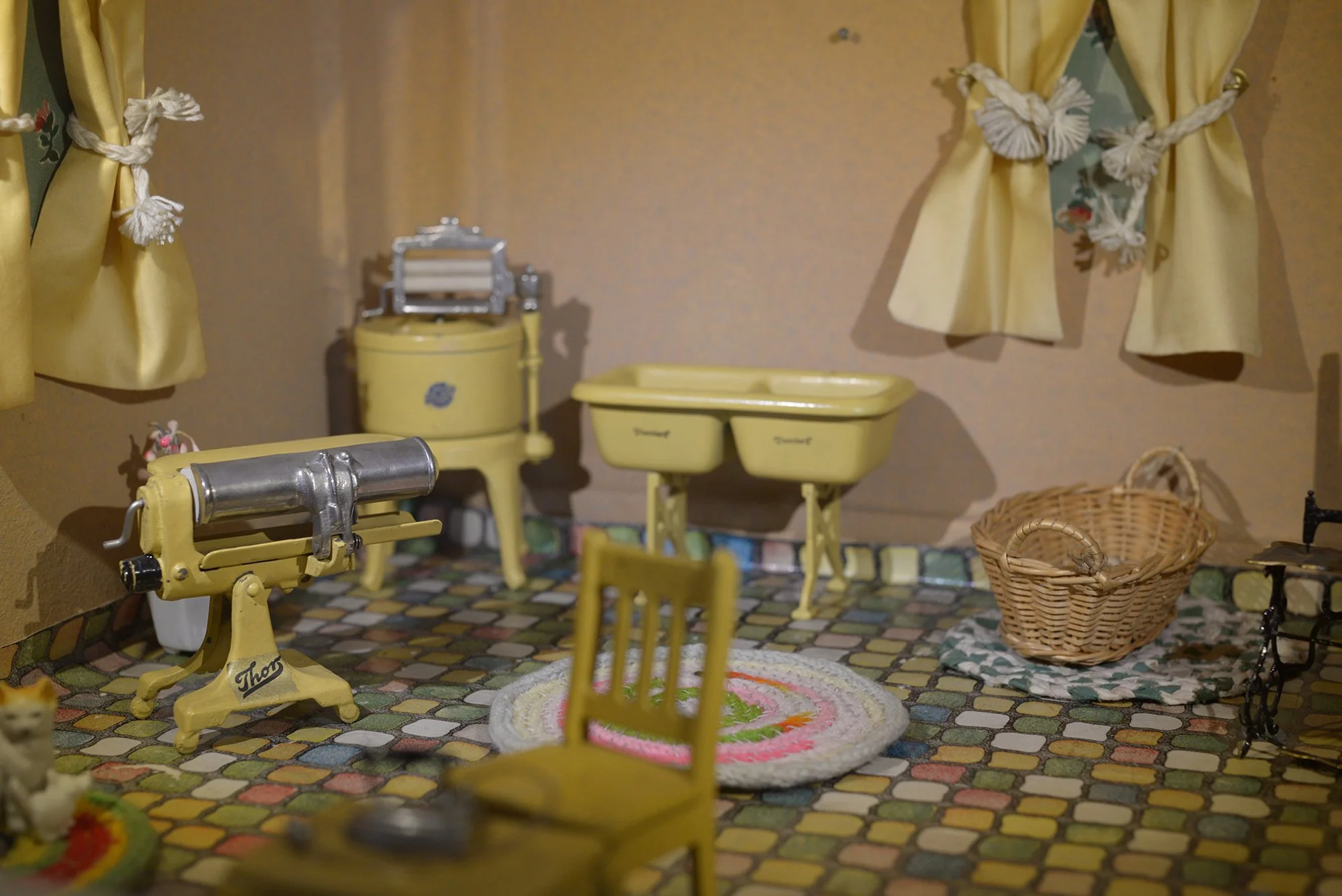 Detail of Shirley and Jacqueline Polson's dollhouse