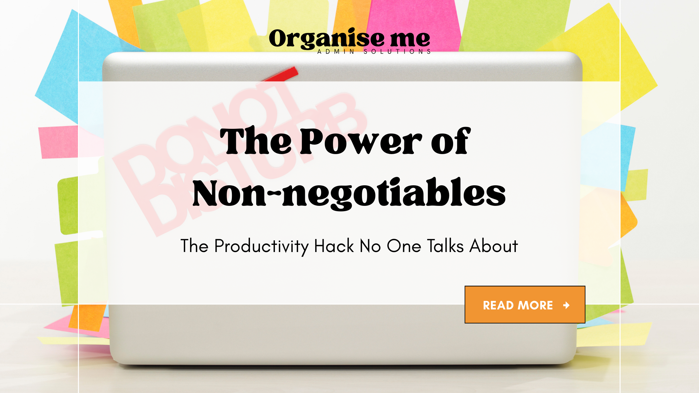 The Power of Non-negotiables