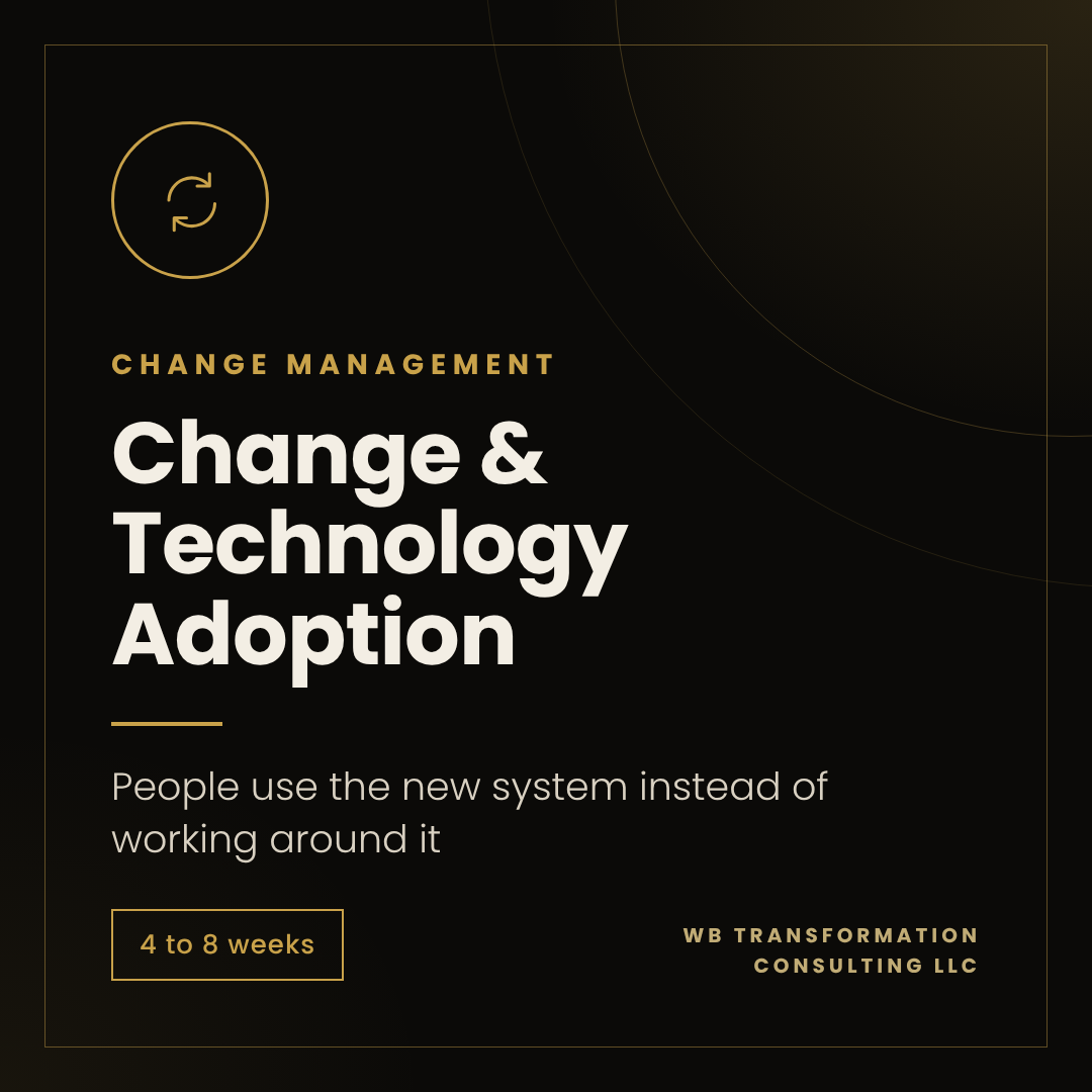 CHANGE & TECHNOLOGY ADOPTION