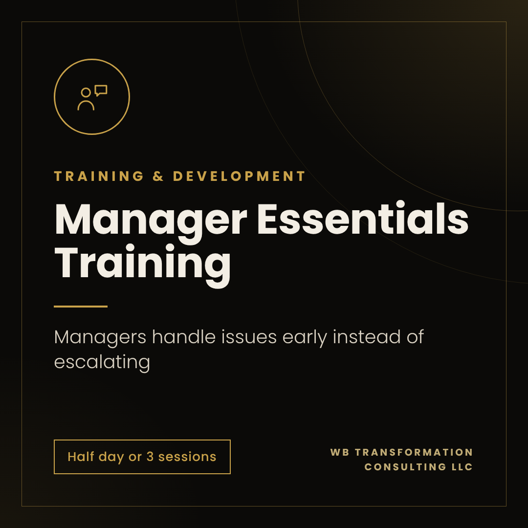 TRAINING & DEVELOPMENT