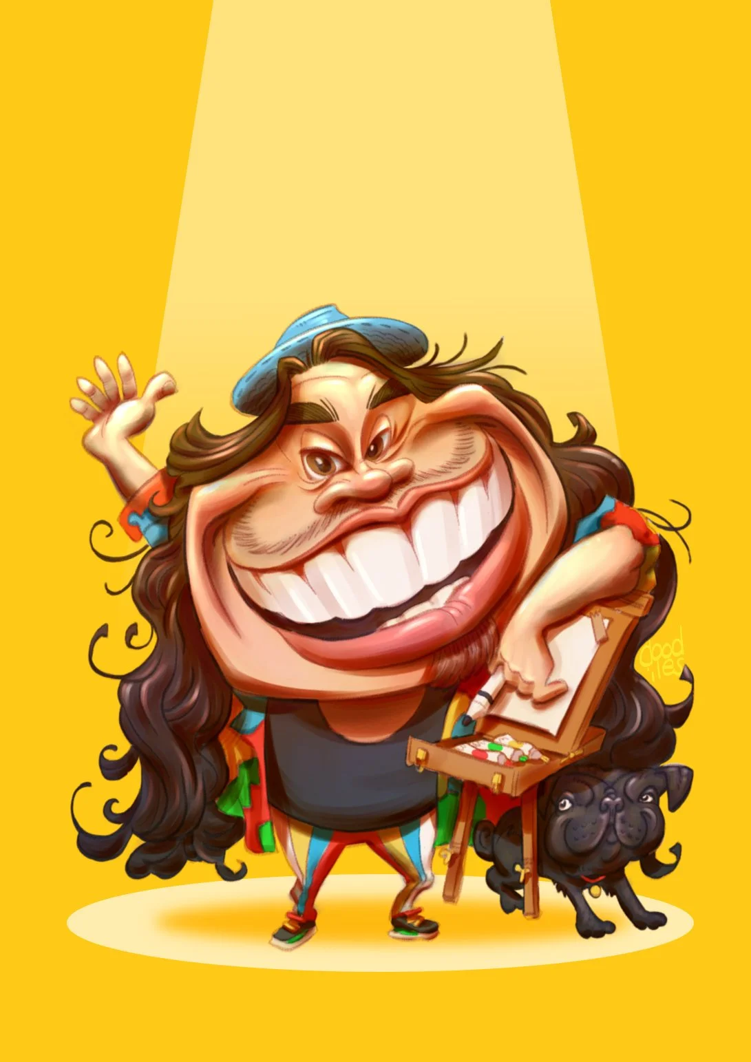 Caricaturist Jorge Torrealba