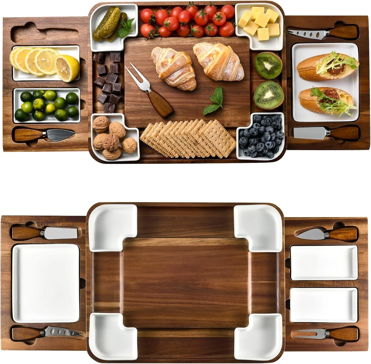 Bamboo Cheese Board and Knife Set