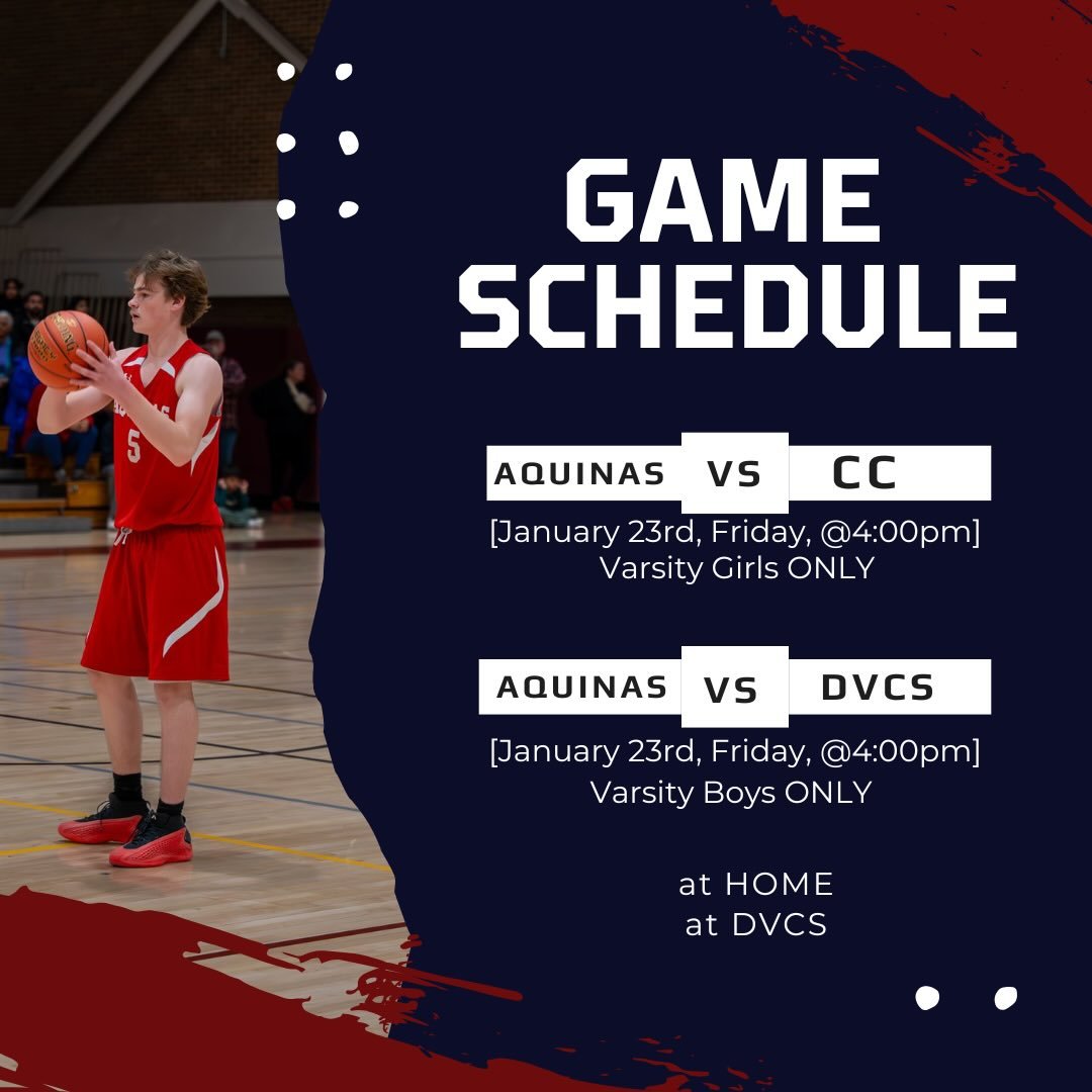 This weeks game schedule! Non Conference Games this week!! Both Varsity Boys and Girls play Friday, different places SAME time