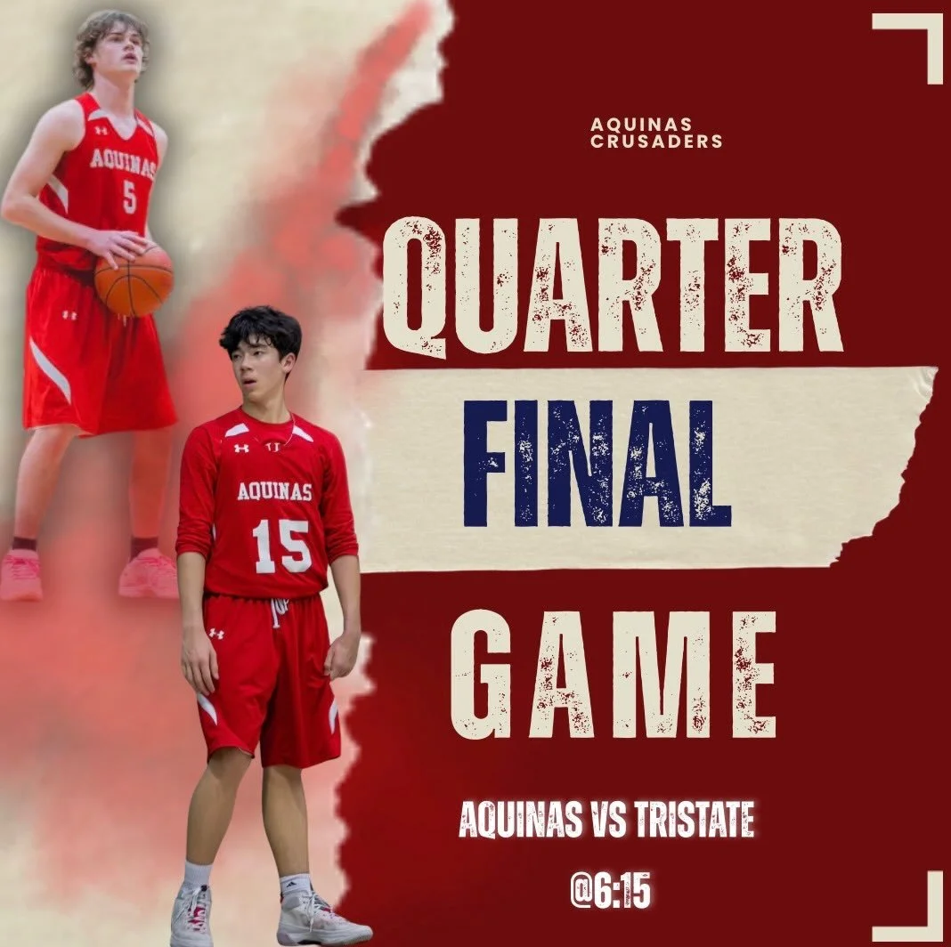 GAMEDAY! Come out and support your Crusaders as they take on TSCA!!
⏰: Varsity Boys ONLY @6:15pm
📍: at Tristate (146 Appleton Rd Elkton, MD  21921)
*First Round of Playoffs*
GO CRUSADERS!!