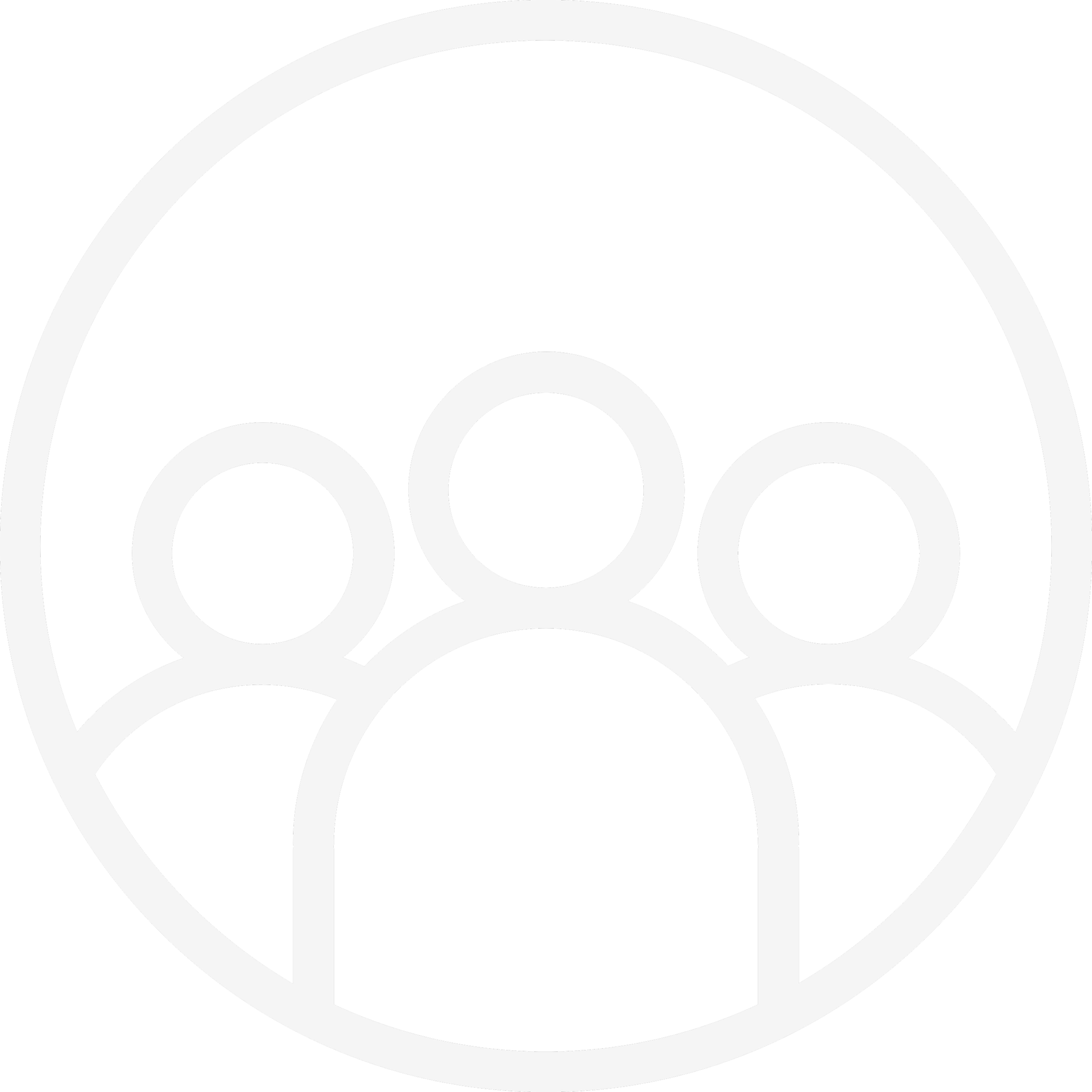 Symbol von drei Männchen, die ein Team darstellen