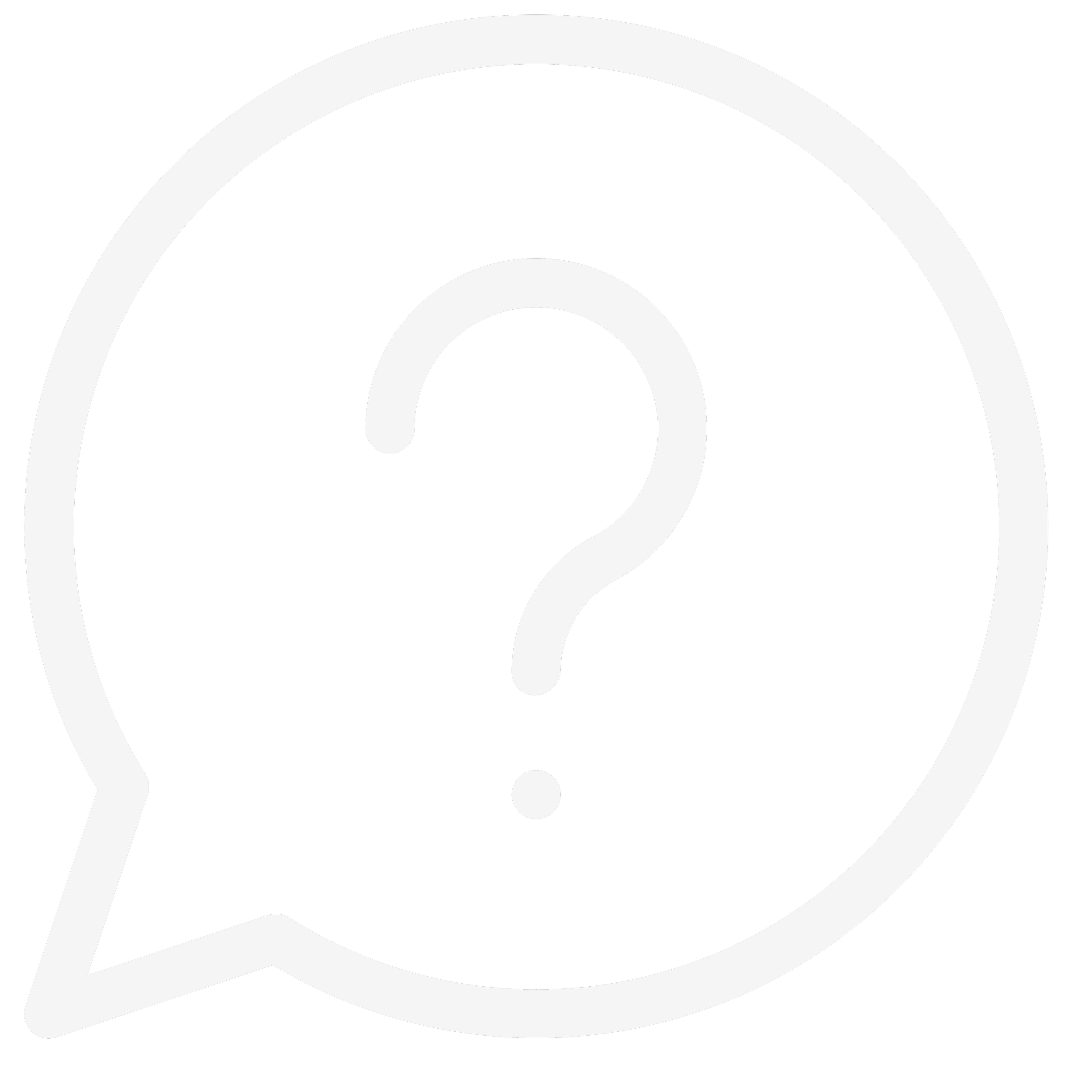 Symbol einer Sprechblase mit Fragezeichen