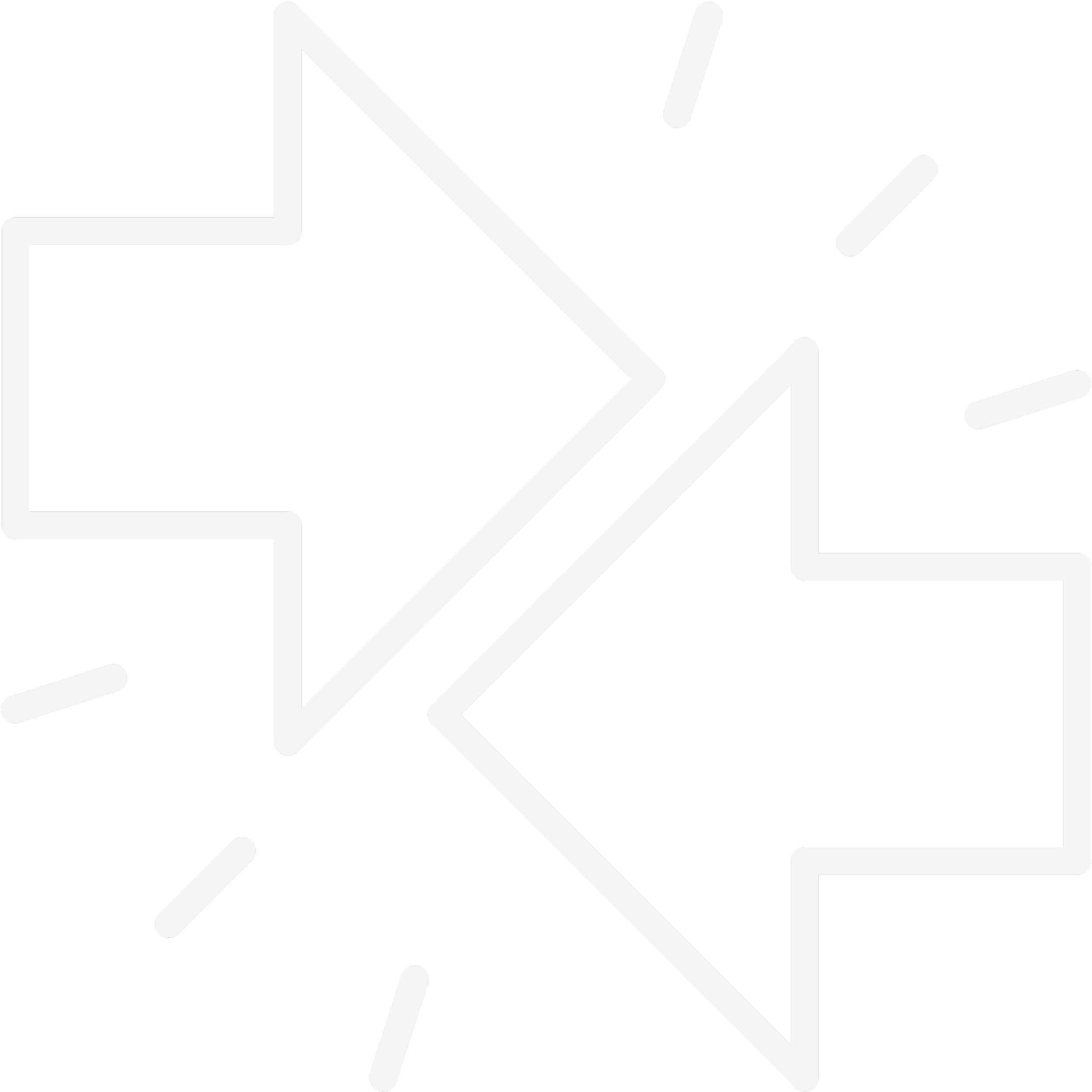 Symbol von zwei Pfeilen, die aufeinander prallen