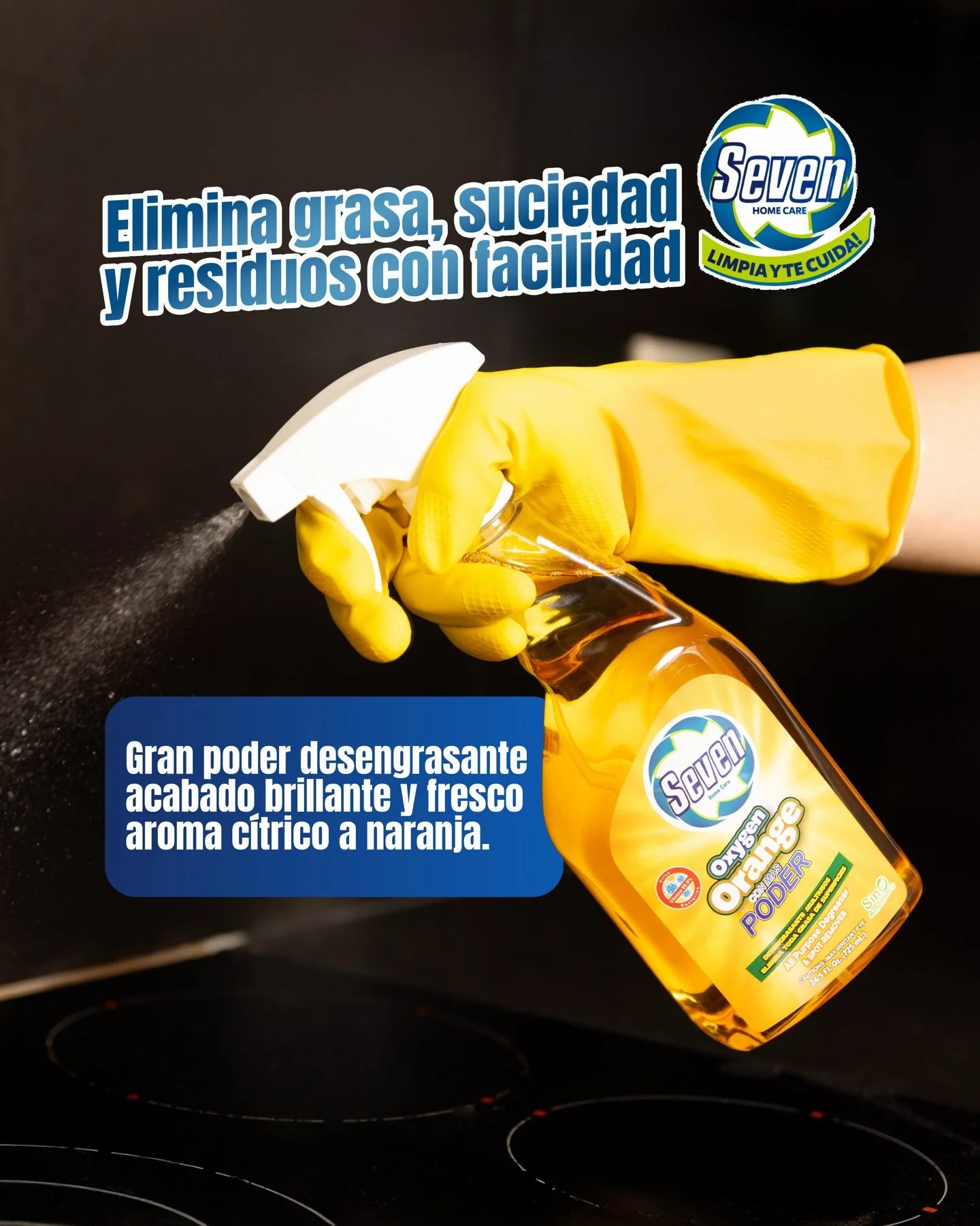 Cuando la grasa se cree protagonista&hellip; llega Seven Home Care y le baja el tel&oacute;n 🧼💥

Dile adi&oacute;s a la suciedad, los residuos y todo ese brillo apagado que no va contigo. Con su poder desengrasante deja tus espacios limpios, fresco