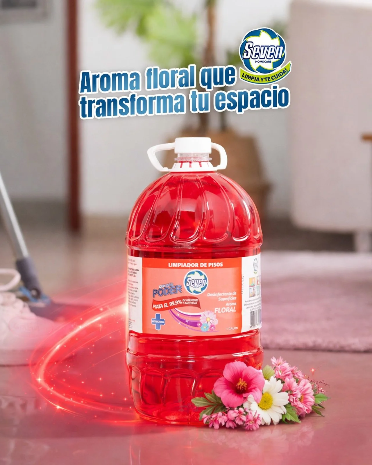 Que tu casa no solo se vea limpia&hellip; que tambi&eacute;n huela a jard&iacute;n reci&eacute;n despertado 💫🫧 Seven Home Care convierte cada rinc&oacute;n en una experiencia bonita, limpia y aroma irresistible. 💙🌼