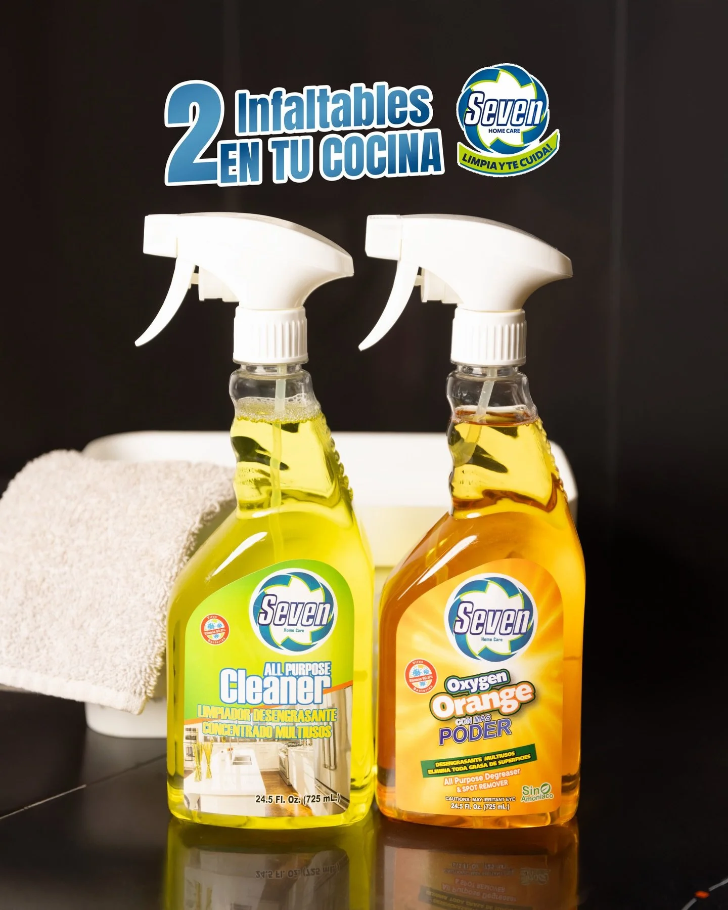 Dos poderosas razones para dejar tu cocina reluciente ⚡🧽
Seven Home Care llega con el combo perfecto para combatir grasa, suciedad y desorden con toda la actitud 🏡💛🧡
Limpieza profunda, fragancias que sorprenden y el poder que tu cocina estaba esp