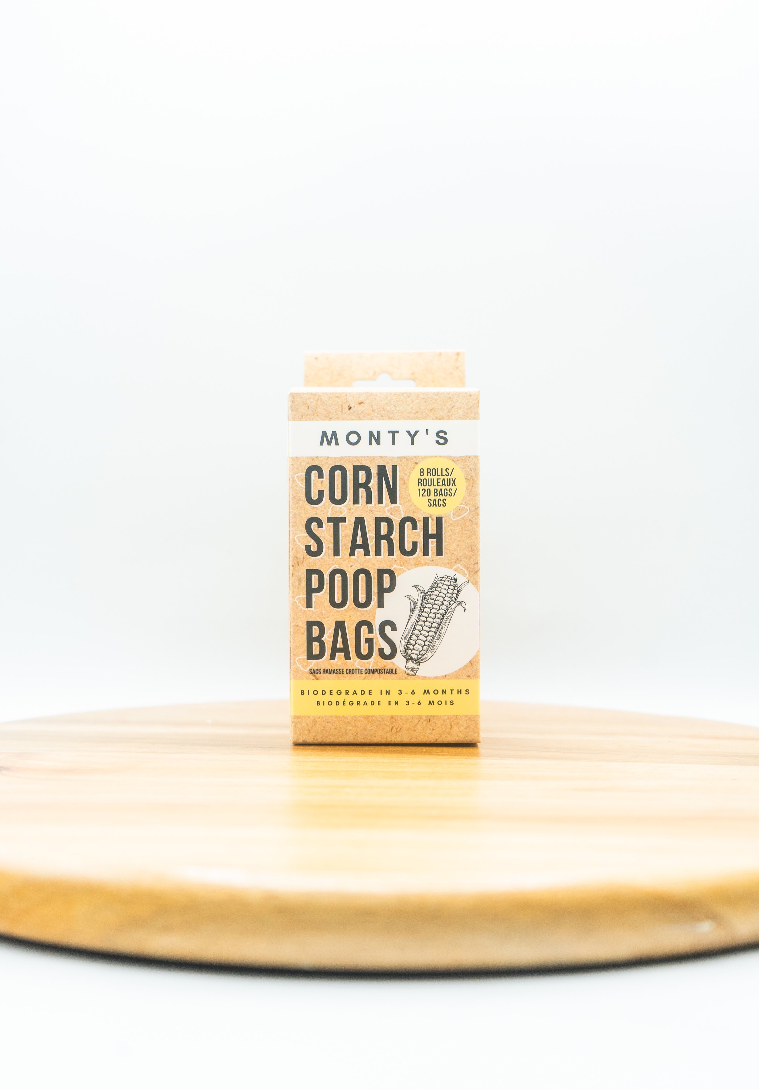 Cornstarch Poop Bags x 8 | by Monty's