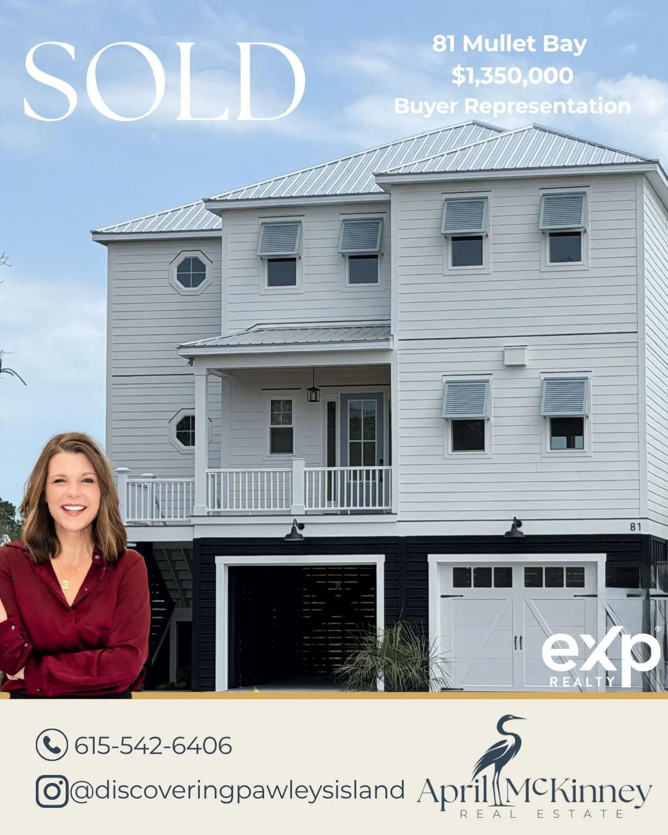 Thankful for the trust my clients put in me as they move to Pawleys Island and purchase their dream home!

Always a pleasure working with @beverlyhomessc - this one is truly stunning, and the view&rsquo;s not bad either 🤍🤍🤍

Thankful.

- April McK