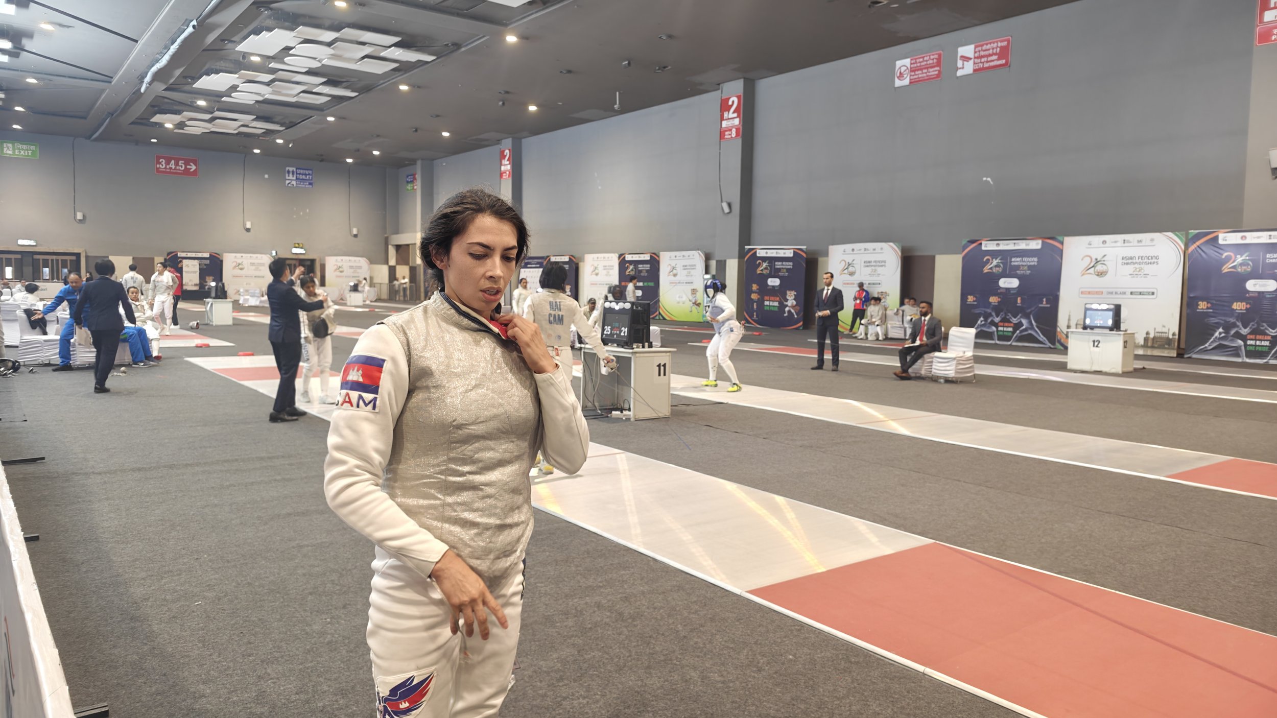 Khmer-Italian fencer underperforms in this Asian Competition