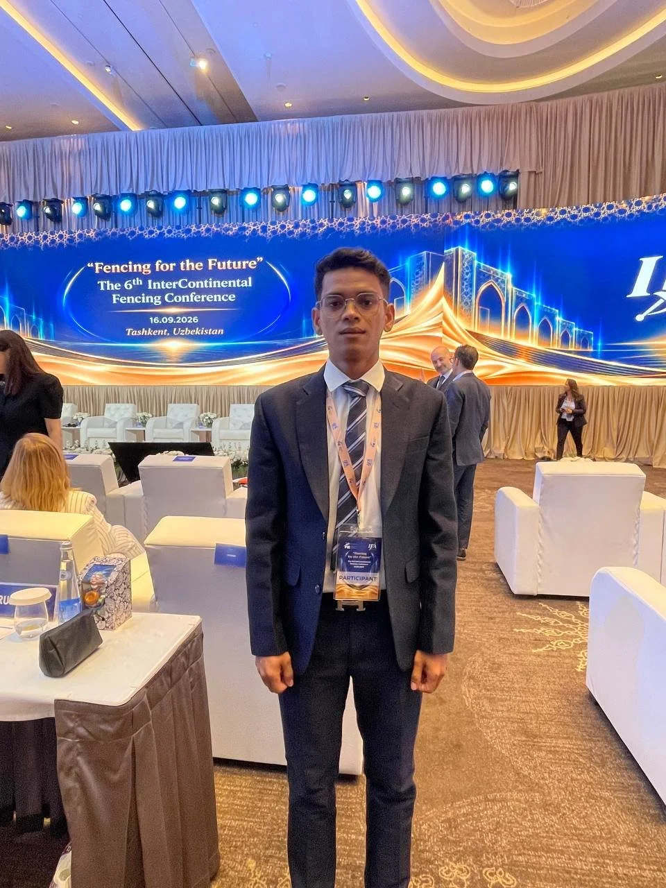 Mr. Thong Tangchin, Treasurer, Attends the 6th Intercontinental Fencing Conference in Uzbekistan