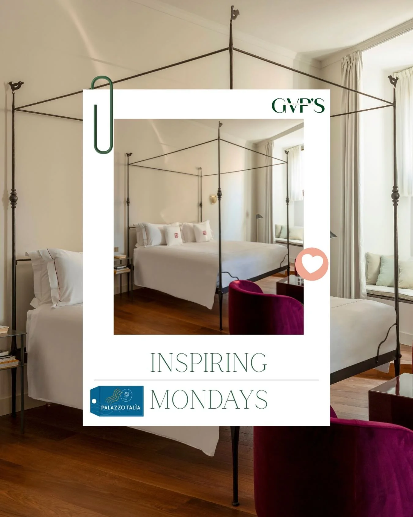 ✨ Inspiring Mondays ✨

As the weather cools and the evenings draw in, there&rsquo;s nothing quite like the promise of a perfect night&rsquo;s sleep 🛏️🌙

At Palazzo Tal&igrave;a, comfort is elevated with soft lighting, crisp linens, and beautifully 