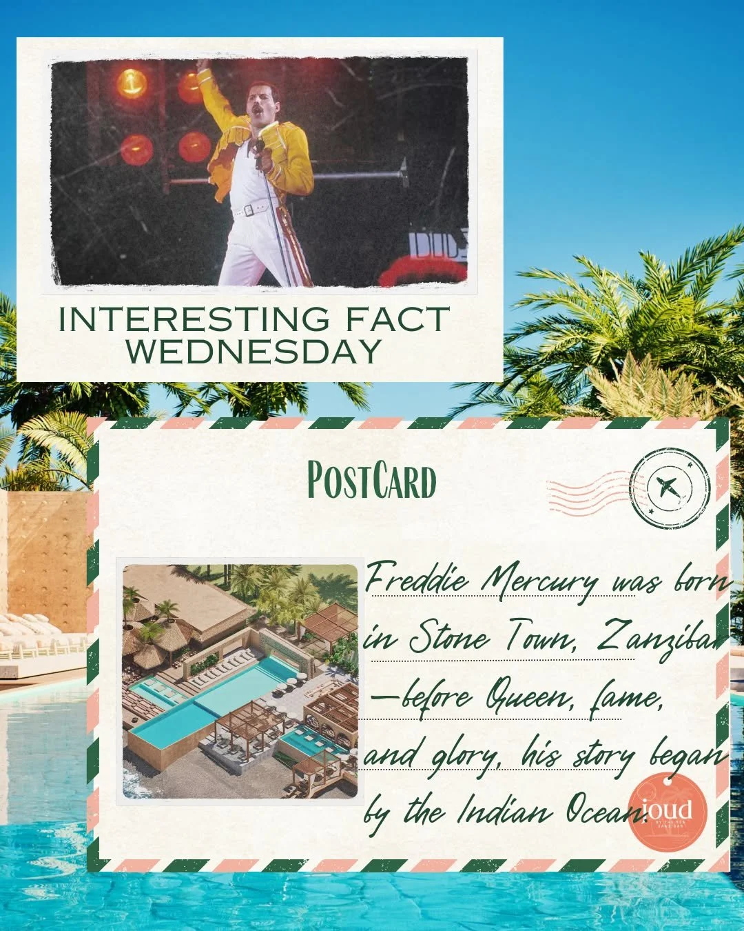 🎤✨ Interesting Facts Wednesdays ✨

From Zanzibar to the World: Freddie Mercury&rsquo;s Roots

Did you know that Freddie Mercury, the legendary frontman of Queen, was born in Stone Town, Zanzibar in 1946? 🌍🎶

Before electrifying stadiums and making