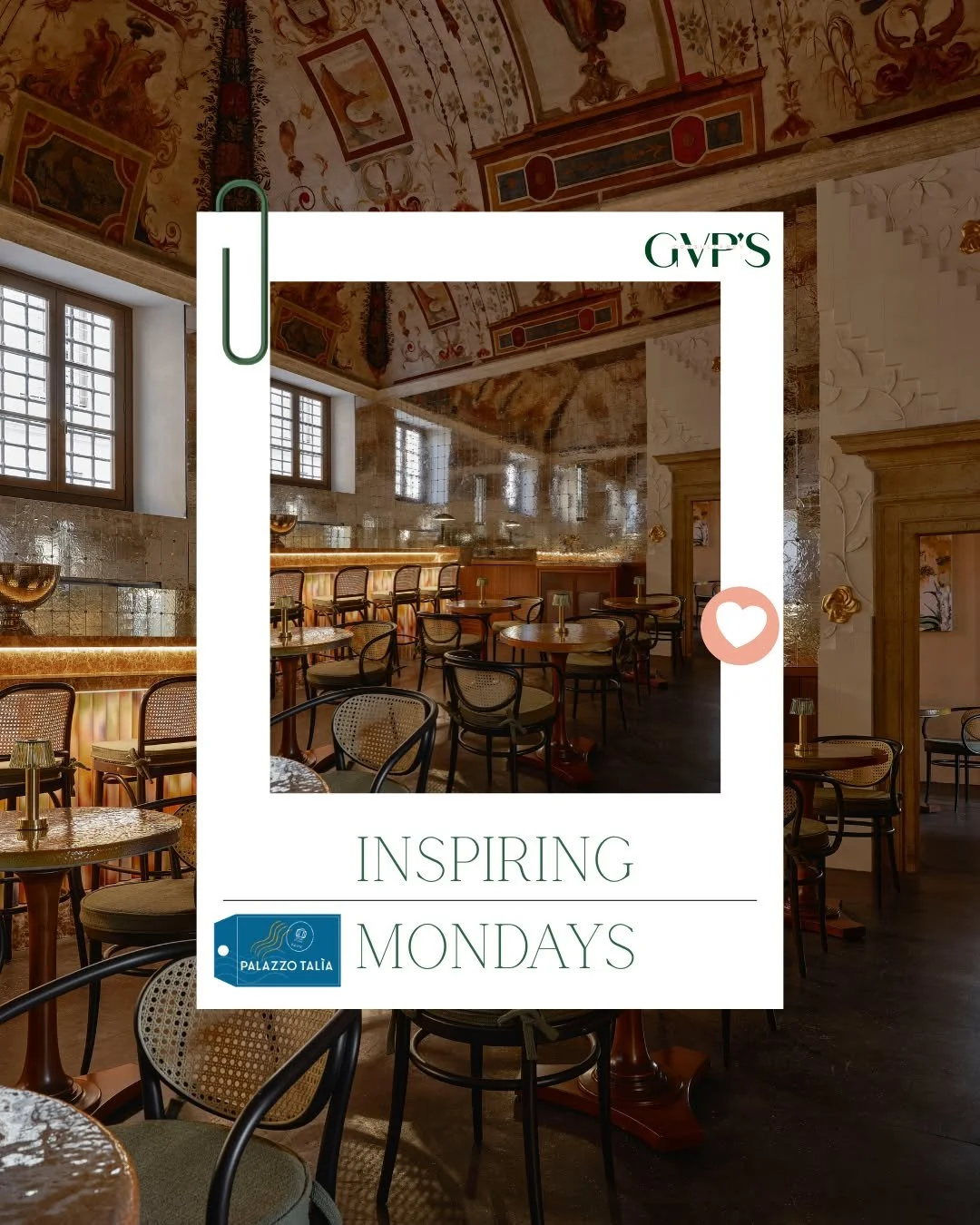 Inspiring Mondays ✨

Some spaces don&rsquo;t just welcome you &mdash; they tell a story.

At Palazzo Tal&igrave;a, history and design come together in perfect harmony. Beneath beautifully frescoed ceilings, contemporary touches breathe new life into 