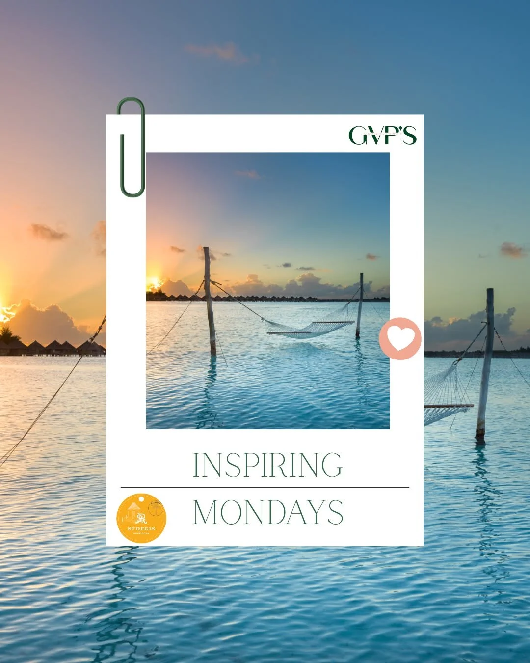 Inspiring Mondays ✨

There is something powerful about places that invite you to slow down&mdash;not because you have to, but because they remind you what matters.

A hammock suspended above Bora Bora&rsquo;s lagoon is more than a place to rest. It i