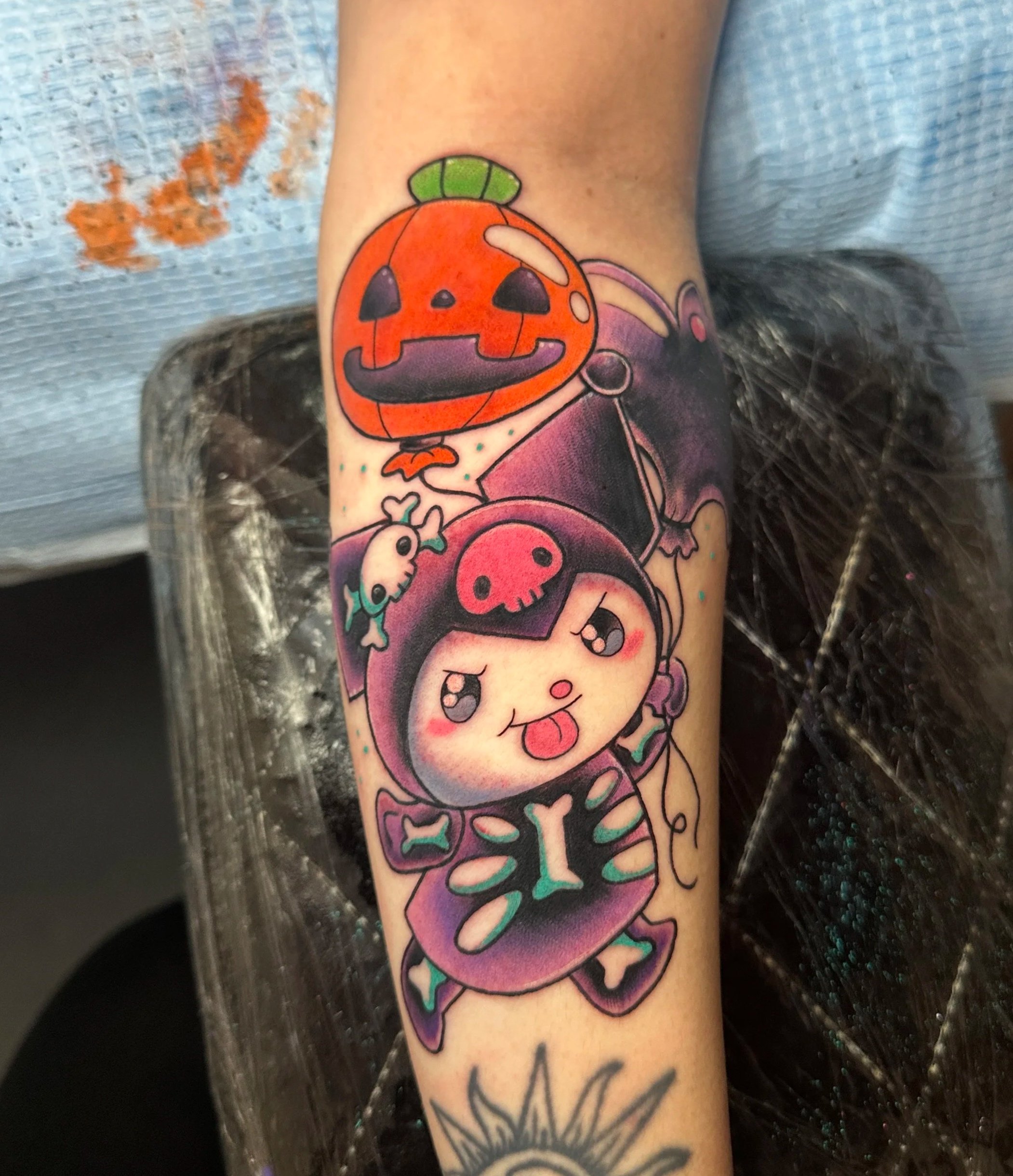 Coverup tattoo by woman tattoo artist Ktrantattoos