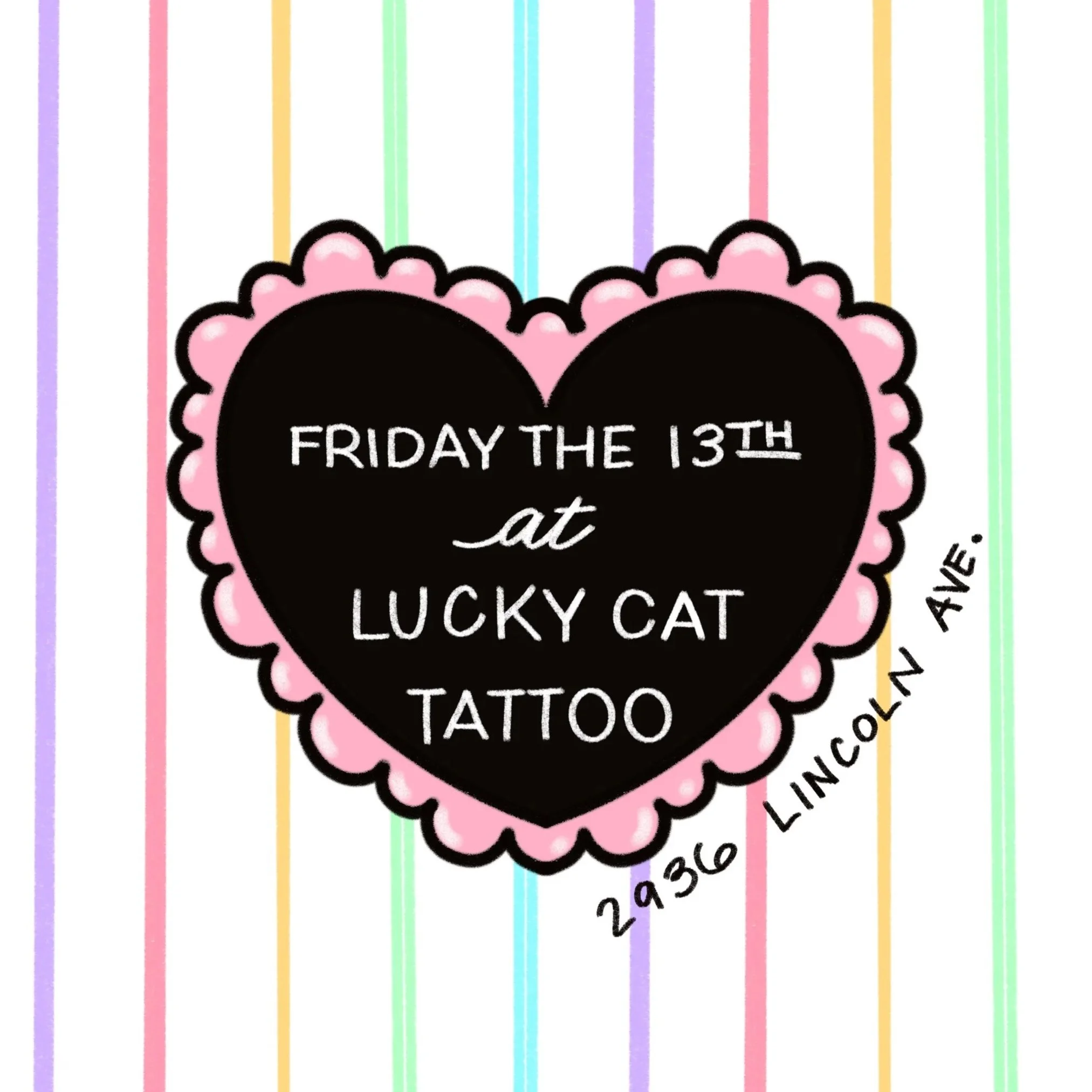 Friday the 13th at Lucky Cat Tattoo