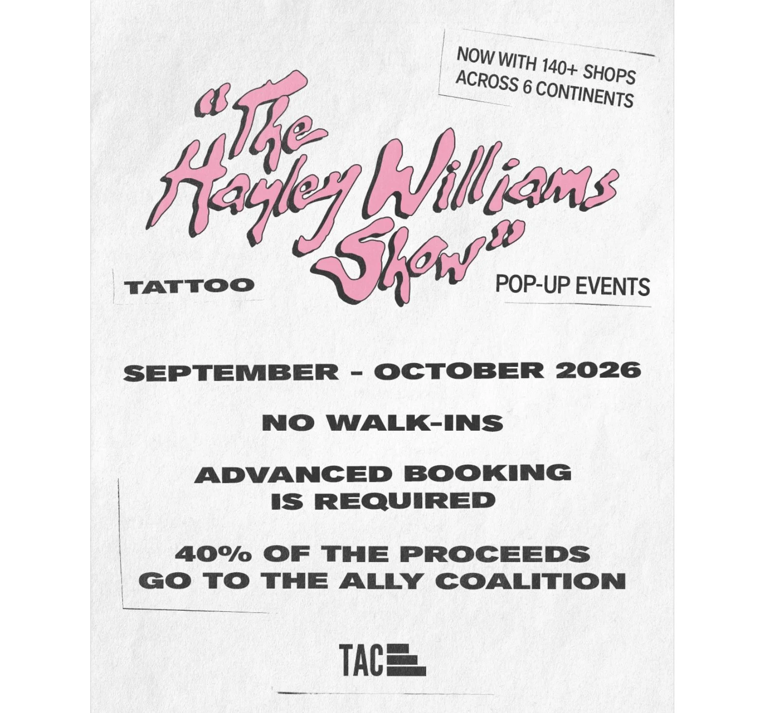 The Ally Coalition fundraiser in partnership with Hayley Williams