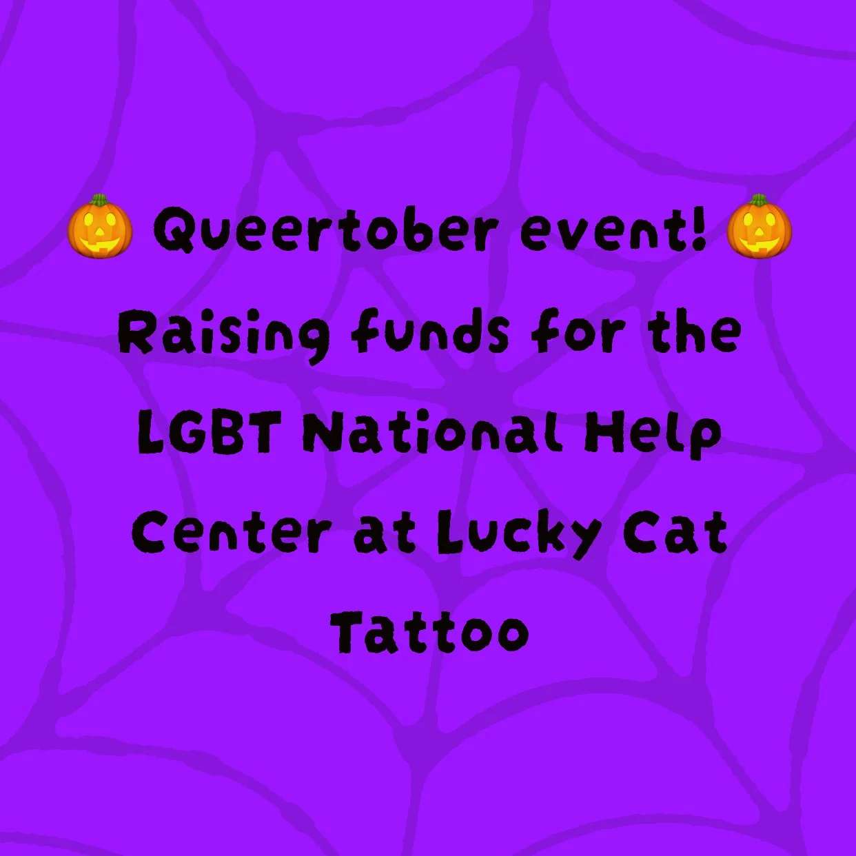 QUEERTOBER Fundraiser for LGBT National Help Center