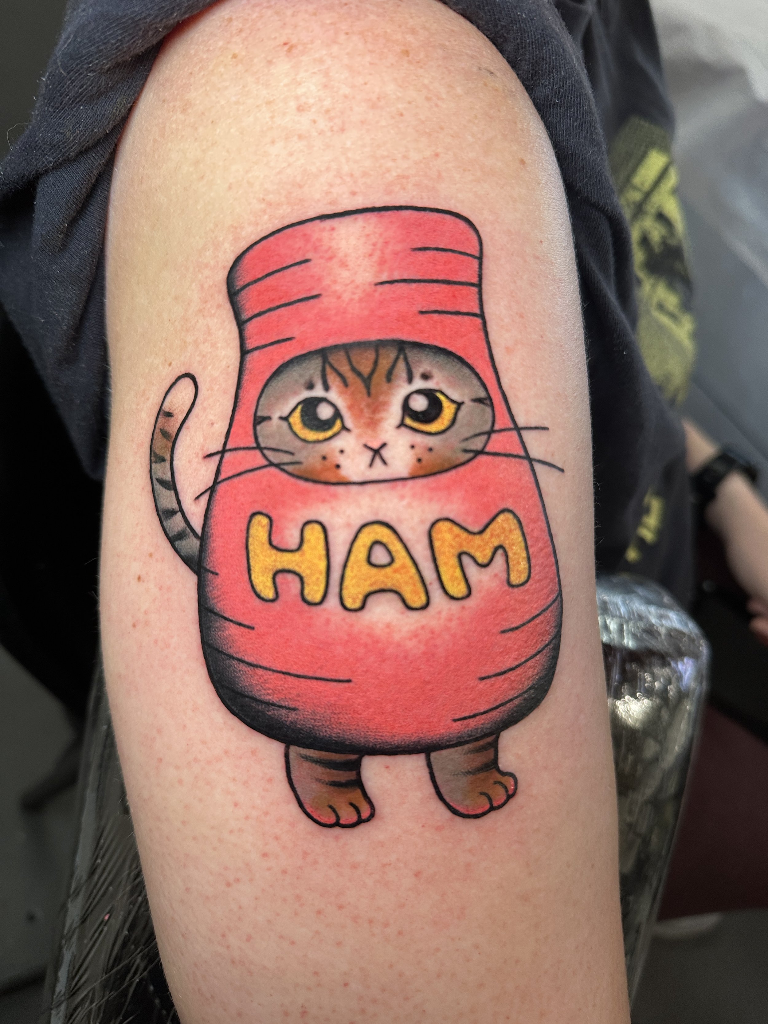 Woman tattoo artist in North Park ktrantattoos at Lucky Cat Tattoo 