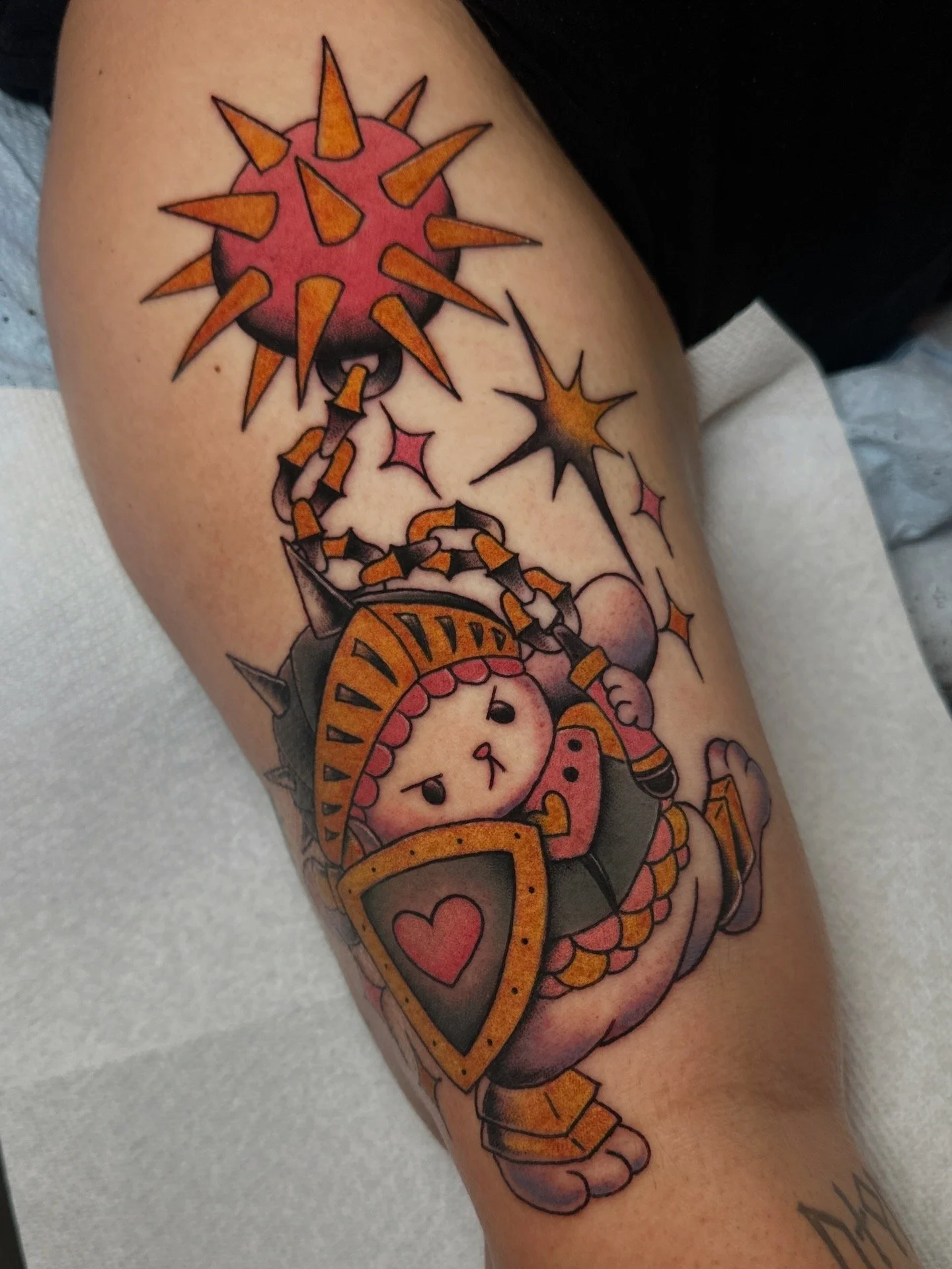 cute tattoo by woman tattoo artist Kristine Tran in North Park, San Diego