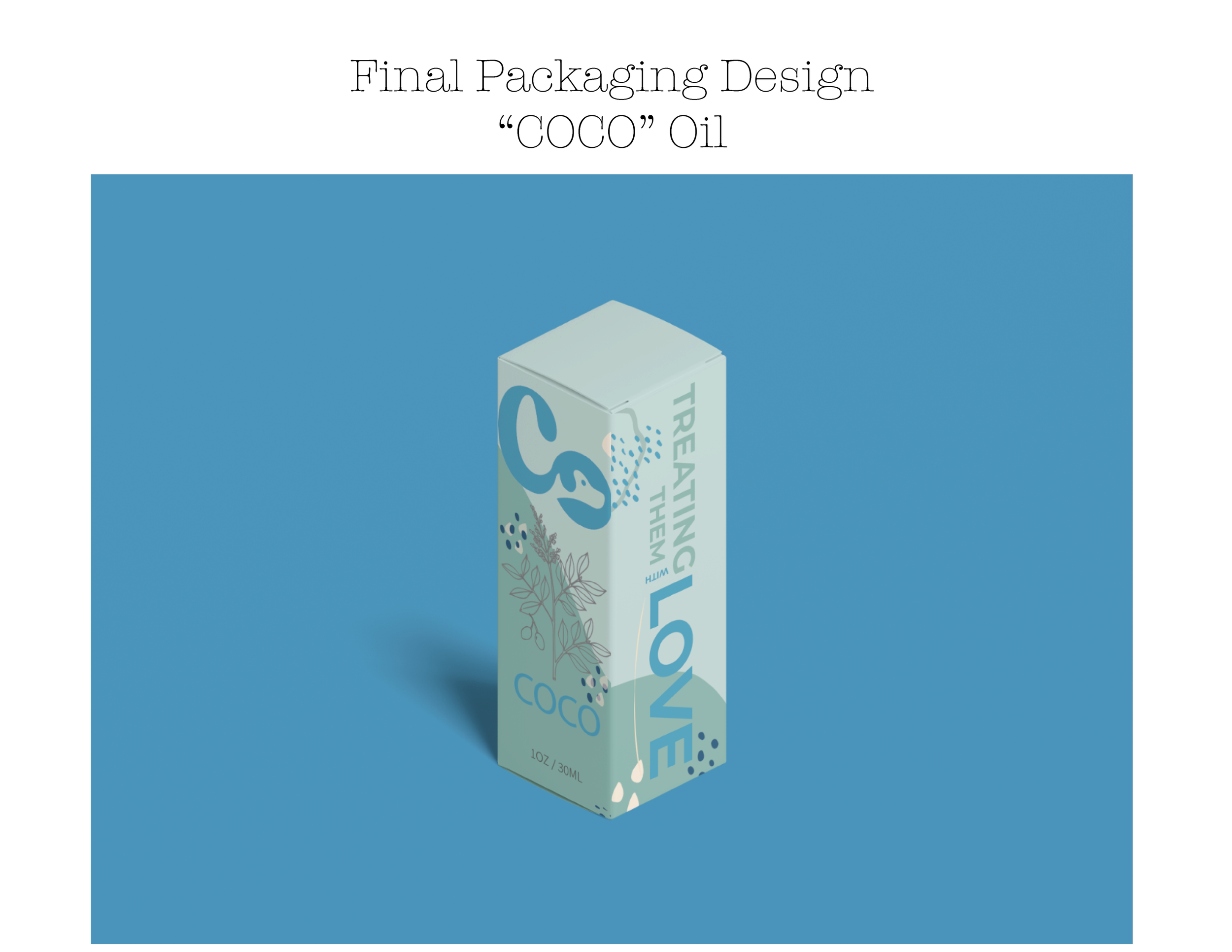 As the colors are warm with a natural feel, each package and label have an icon of the plant it represents. The three icons are a lavender plant, a copaiba tree, and a sunflower.