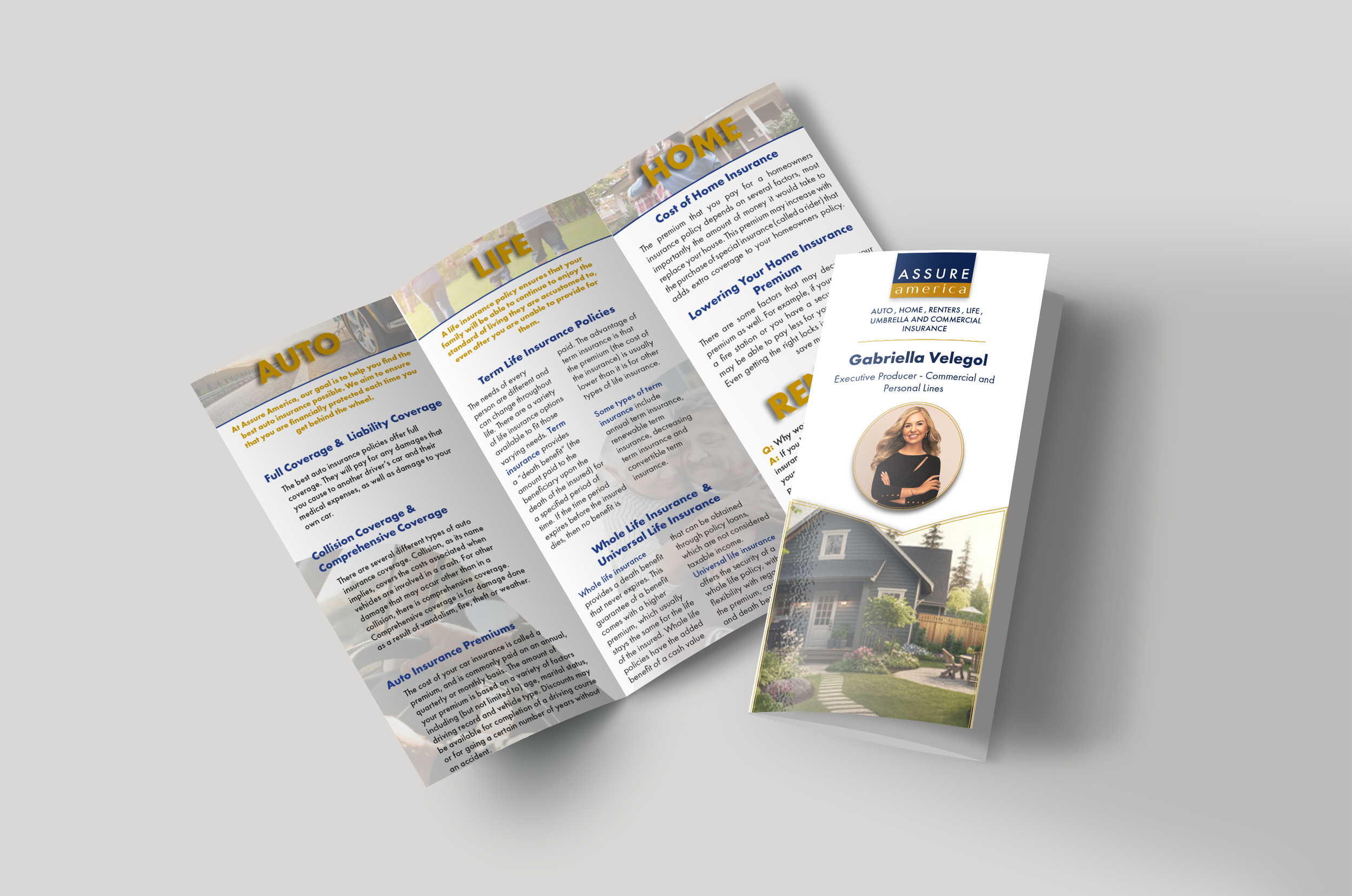 Assure America Corp. Insurance Agent  Brochure Design 2023