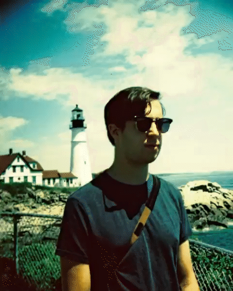Oren on set in Maine