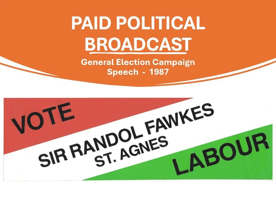 Election Campaign Speech - 1987