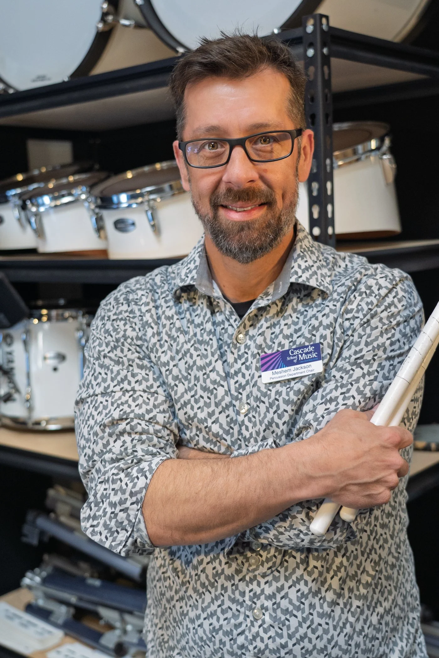 photo of Meshem Jackson with drumsticks