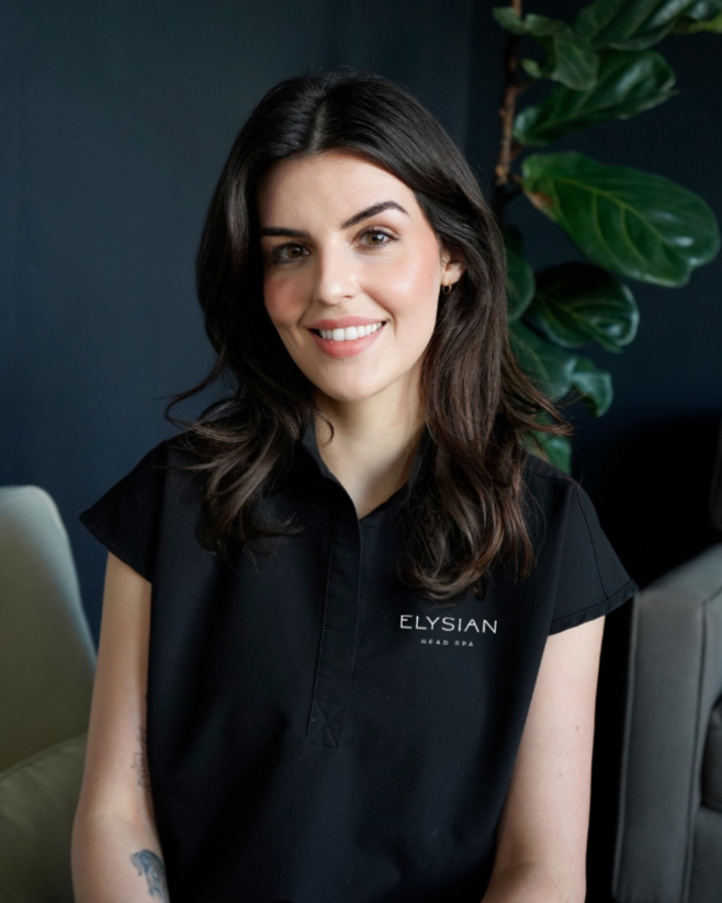Samantha Vaughn, treatment special at Elysian Head Spa in Austin, Texas