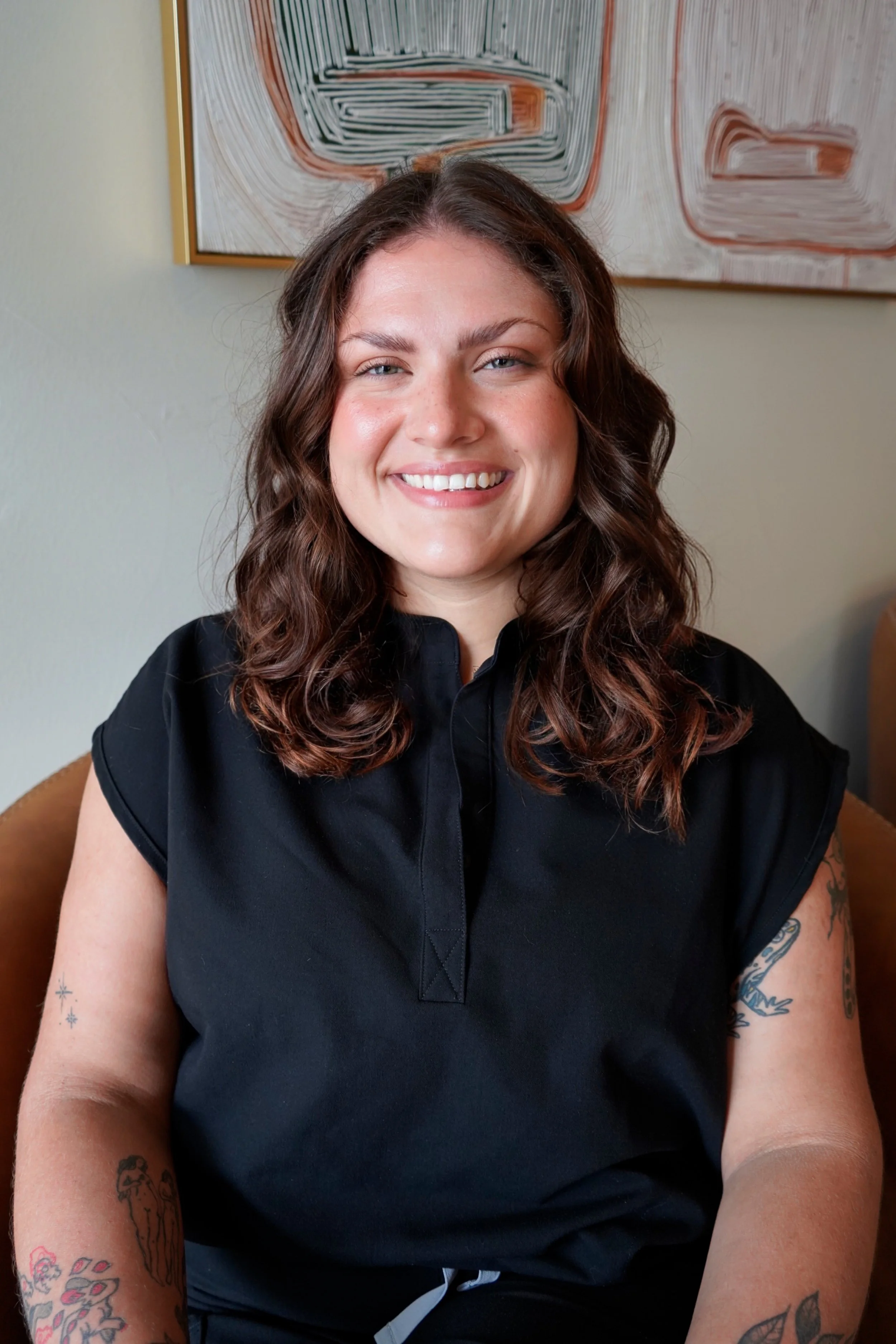 Emily Biscoe, client care specialist at Elysian Head Spa in Austin, Texas